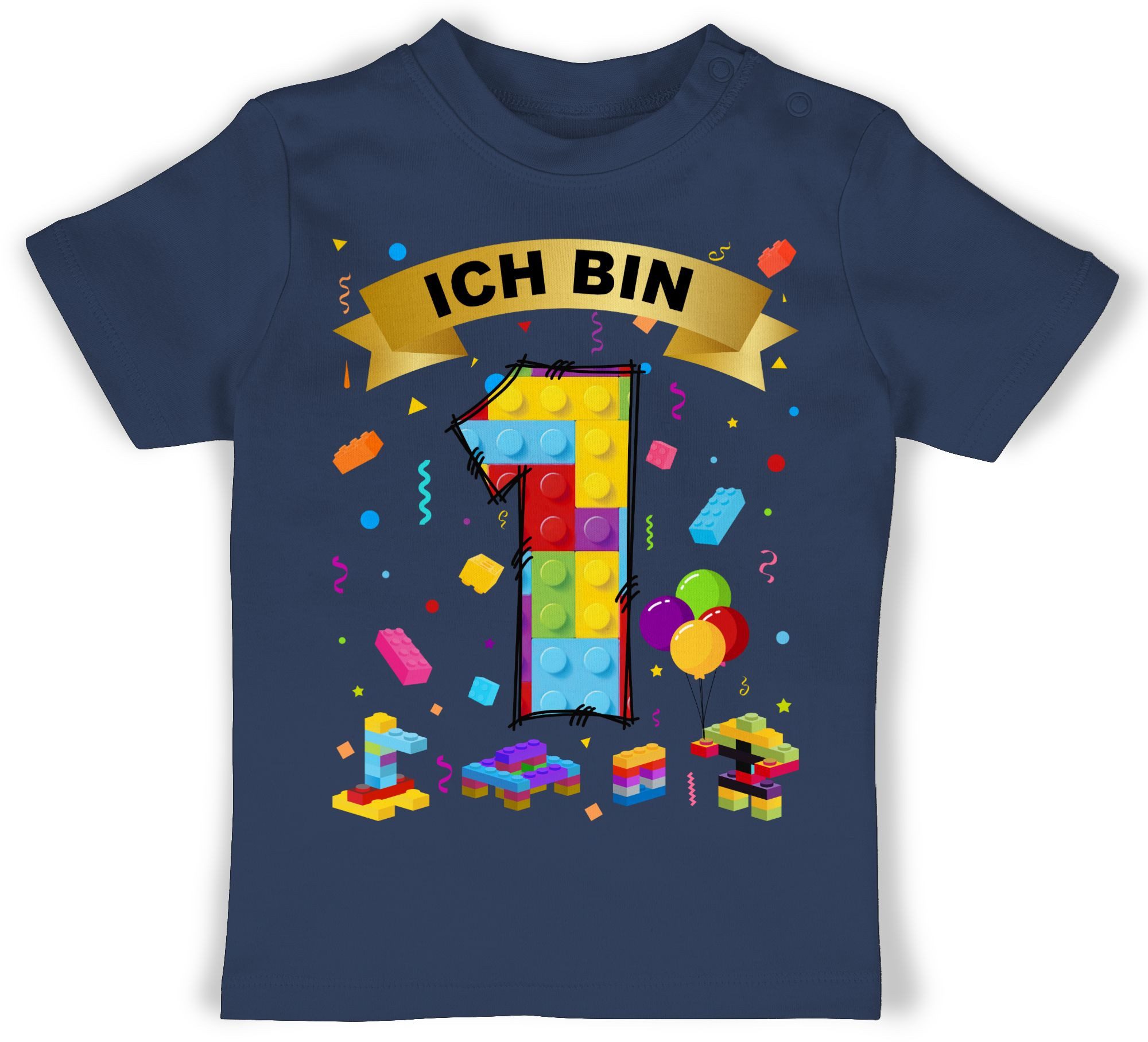 T-Shirt Ich bin 1 Bausteine