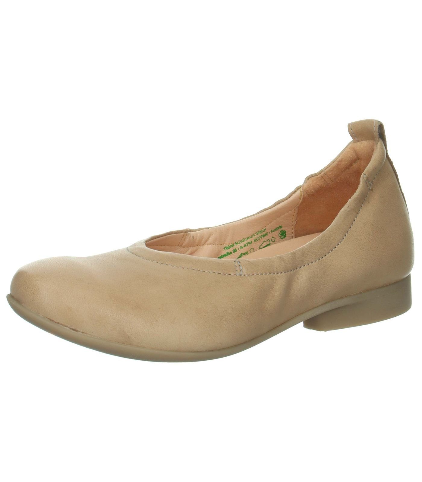 Ballerinas Leder Think! Beige Ballerina