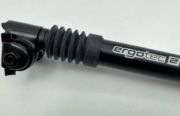 Ergotec Sattelstütze, Ergotec 300mm Patent-Sattelstütze Alu schwarz Ø 31,0mm mit Kloben