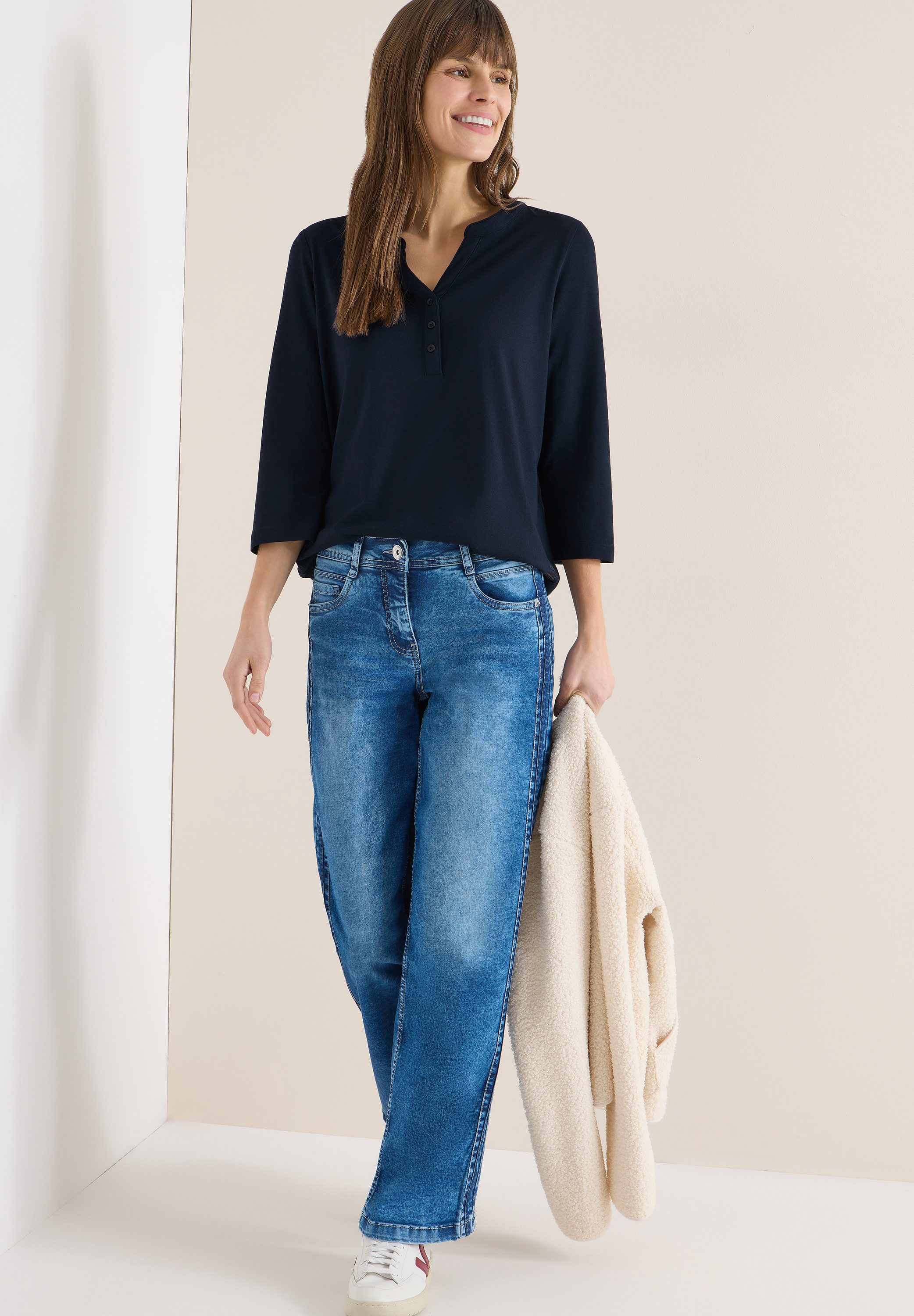 CECIL 3/4-Arm-Shirt im Tunika-Look