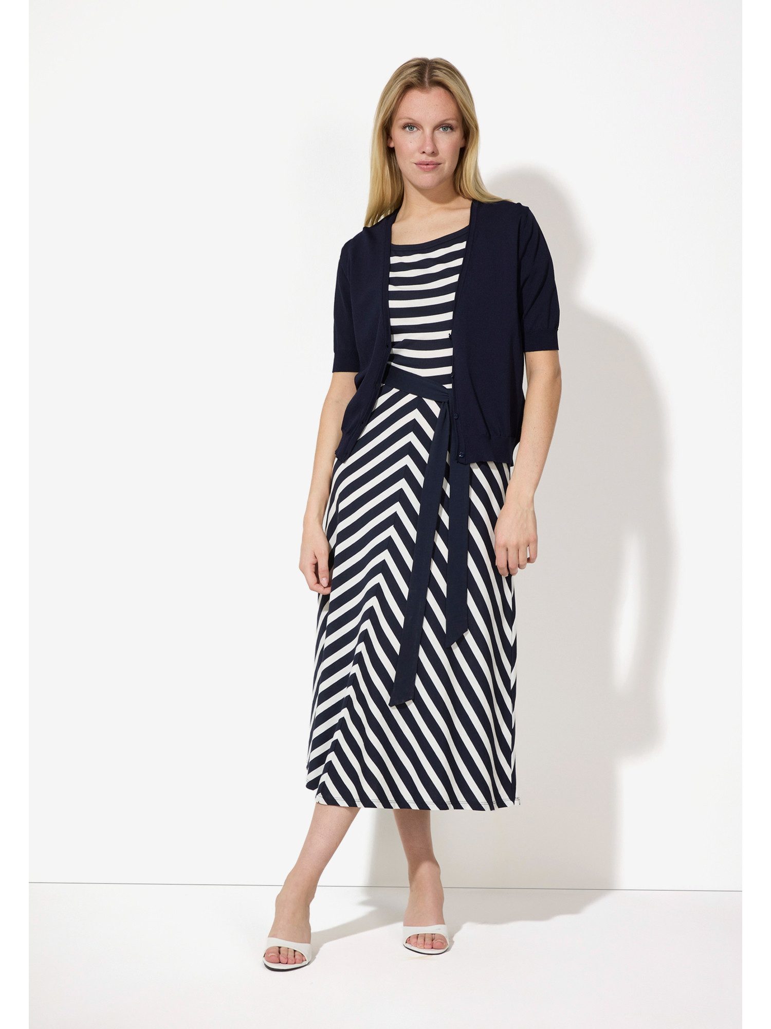 Jerseykleid Jersey-Streifenkleid