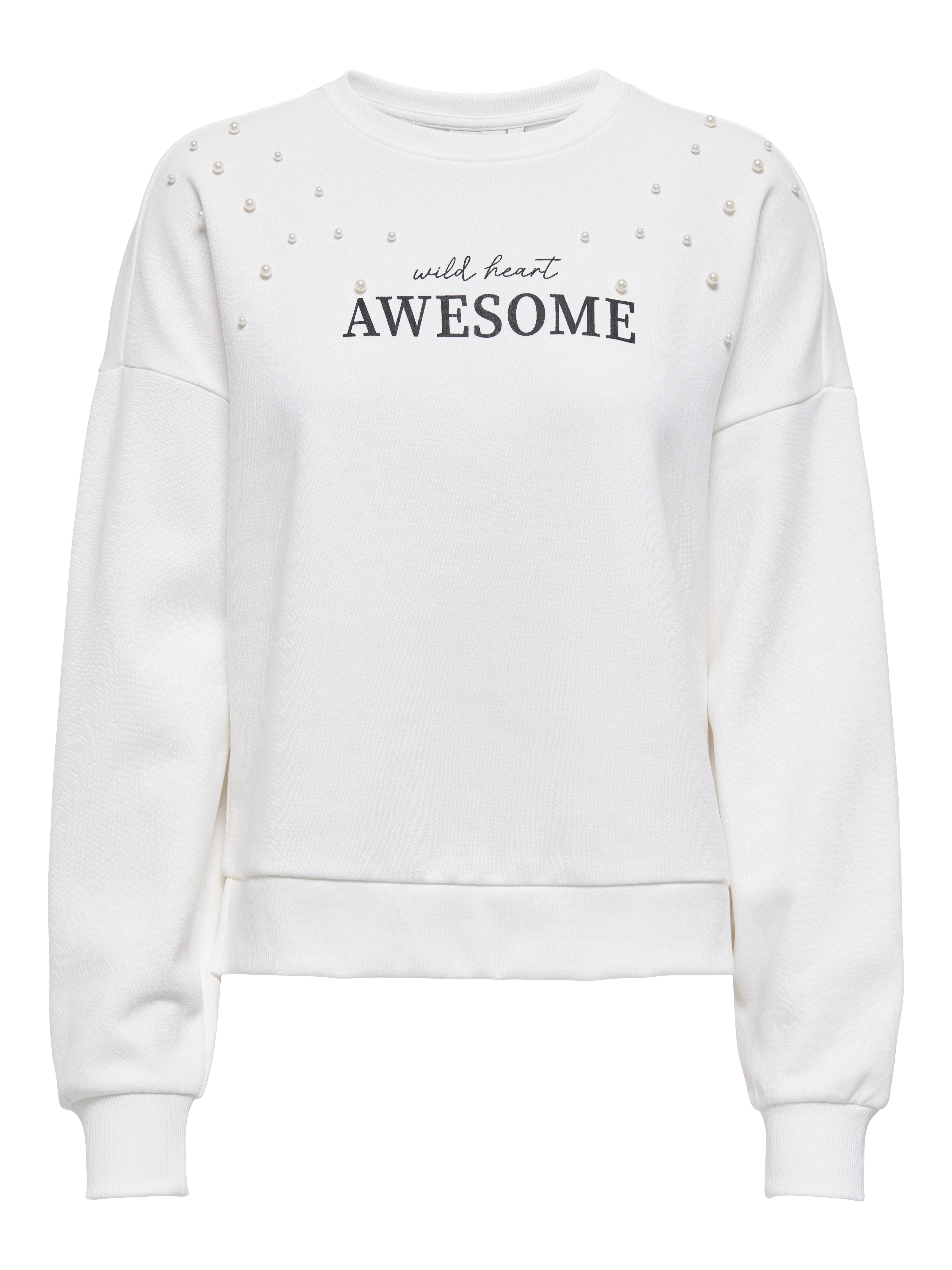 ONLY Sweatshirt ONLJENNA L/S O-NECK EMB. günstig online kaufen
