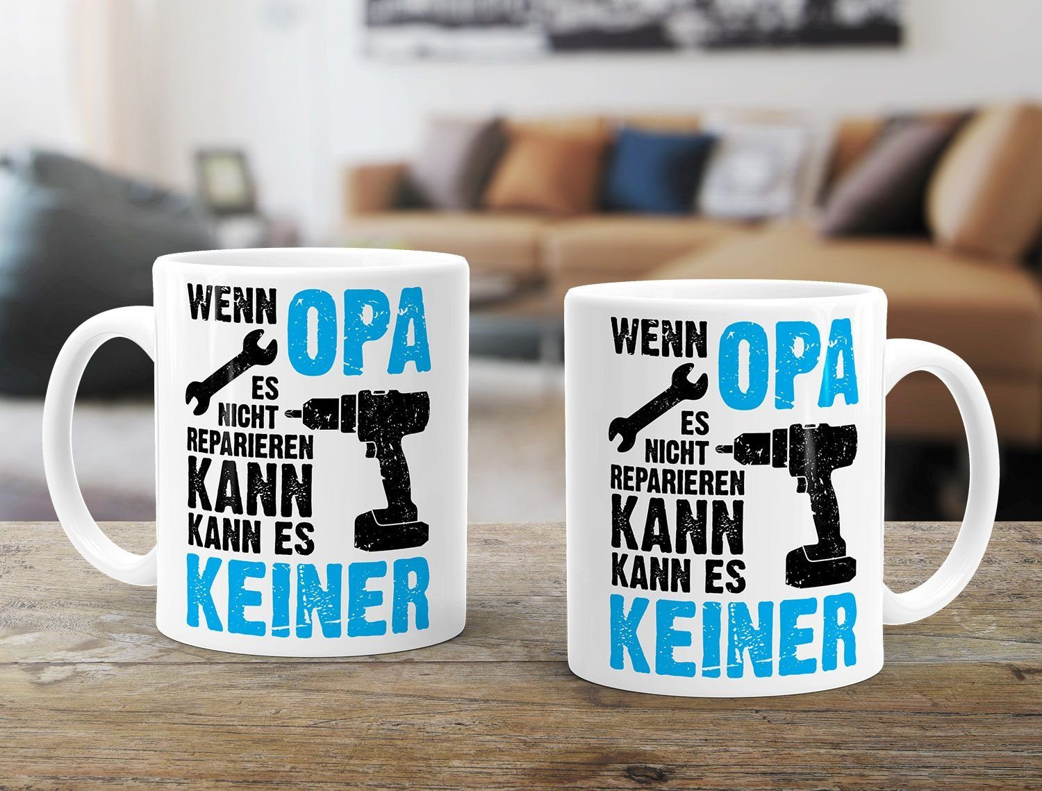 MoonWorks Tasse Wenn Opa es nicht reparieren kann kann es keiner Kaffee-Tasse MoonWorks®, Keramik
