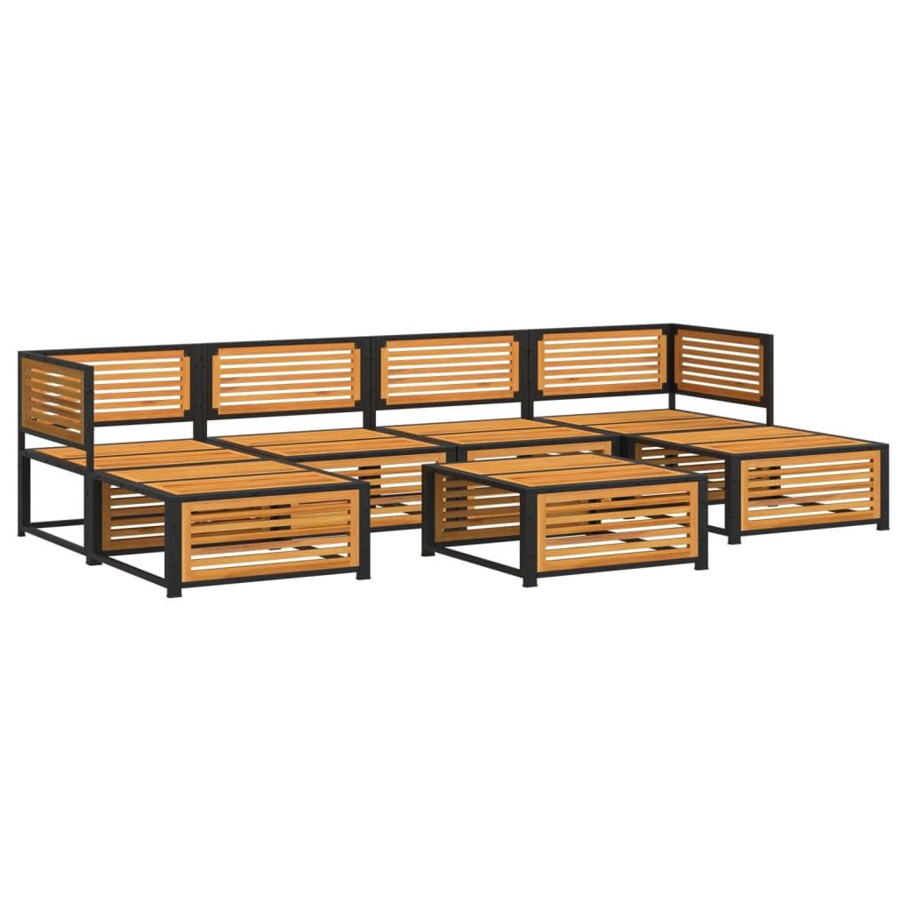 vidaXL Gartenlounge-Set 7-tlg. Garten-Sofagarnitur mit Kissen günstig online kaufen