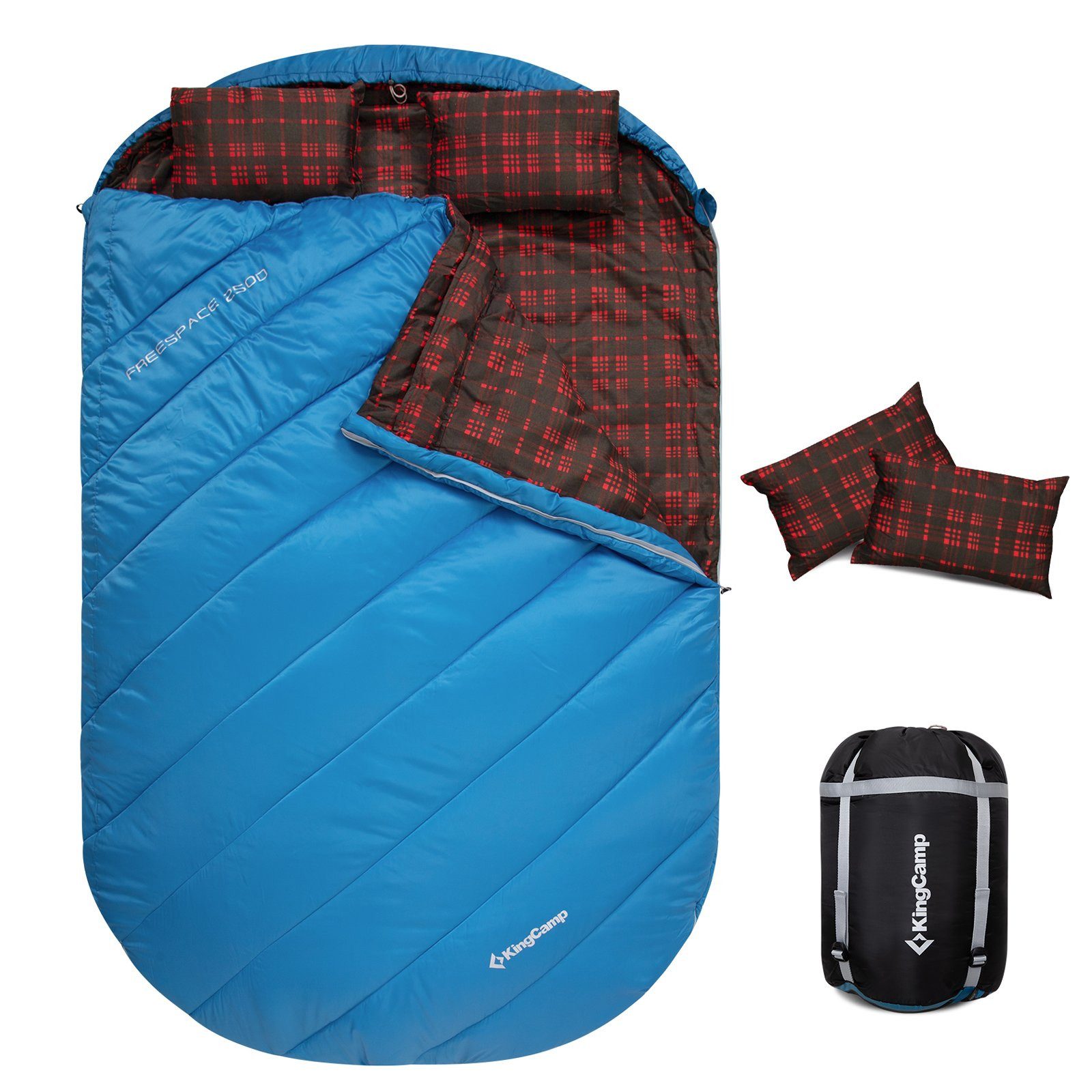 KingCamp Schlafsack Deckenschlafsack Freespace Double 2 Personen - Dop