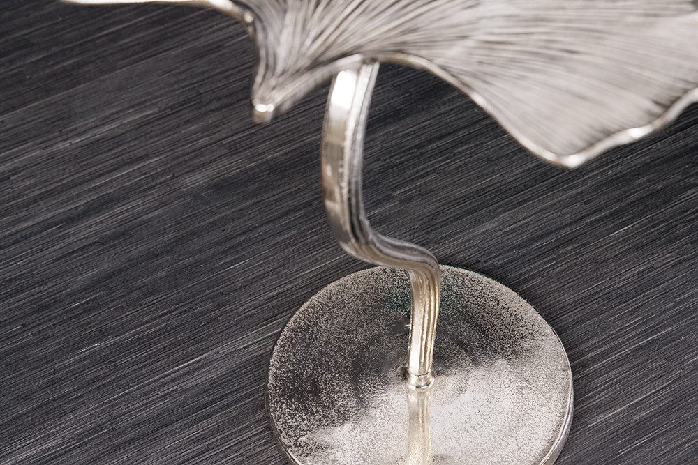 riess-ambiente Beistelltisch GINKGO LEAF 55cm silber (Einzelartikel, 1-St), Wohnzimmer · Metall · Handarbeit · Boho – Bild 5 von 5