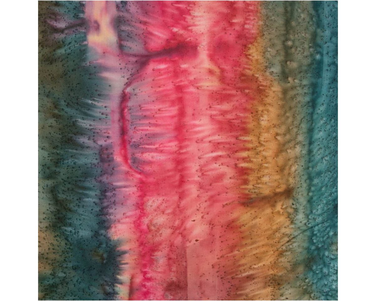 Thumbnail - SCHÖNER LEBEN. Stoff Baumwollstoff Unique Crafted Batik Cotton Streifen bunt 1,37m Breite, allergikergeeignet