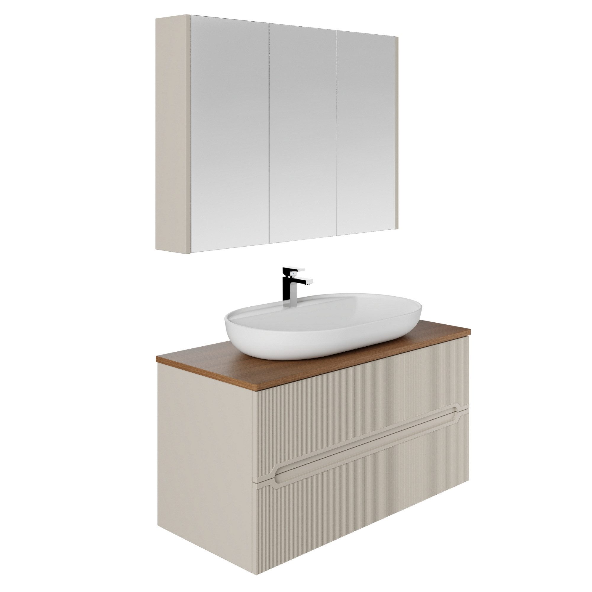 Karen Badmöbel-Set Badmöbel Set Bella, (Komplett-Set, Standartmäßig 4-Teili günstig online kaufen