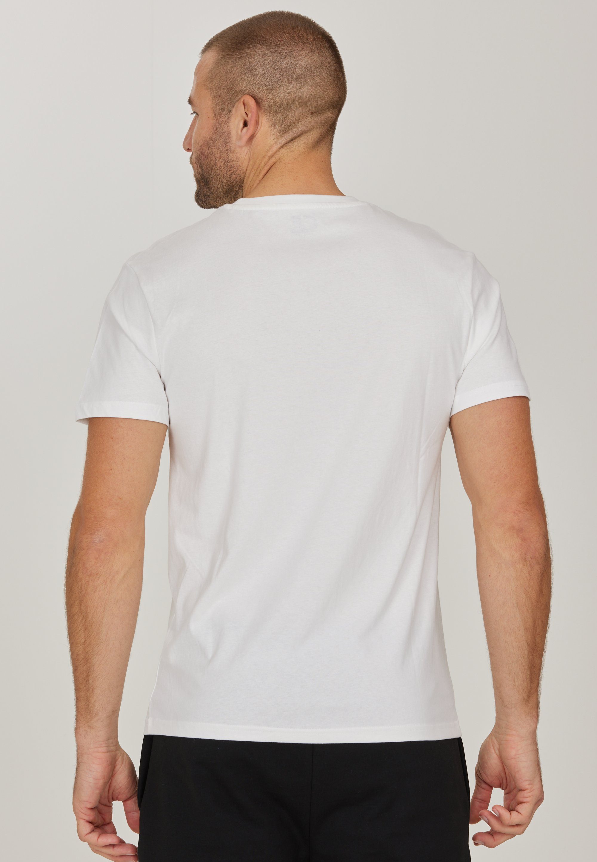 CRUZ T-Shirt Edmund mit Print coolem weiß
