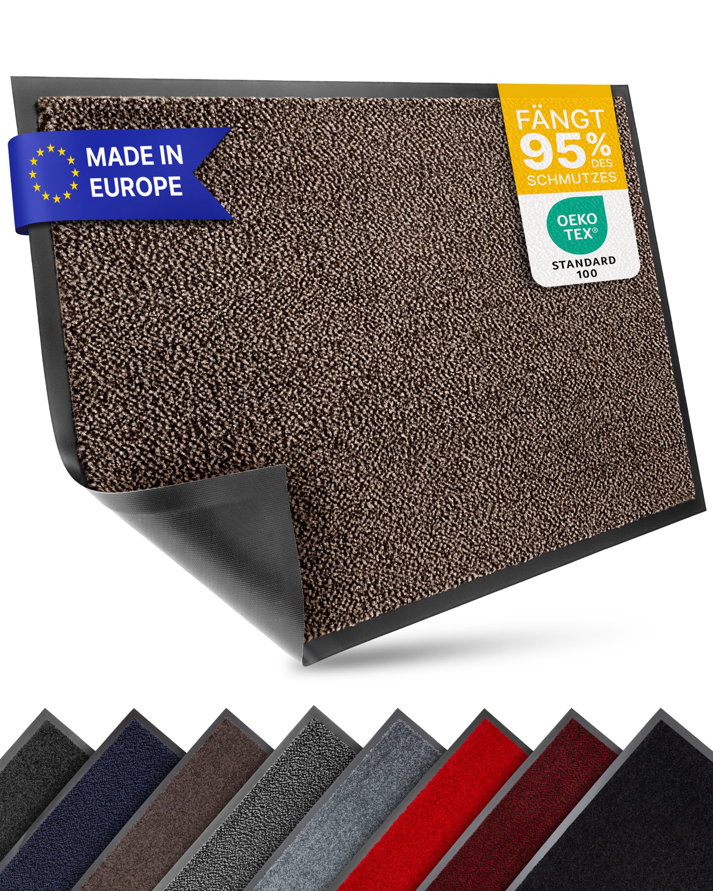 Entrando Fußmatte FIEL, Rechteckig, Höhe: 7 mm, für Innen und Außen - wasch günstig online kaufen