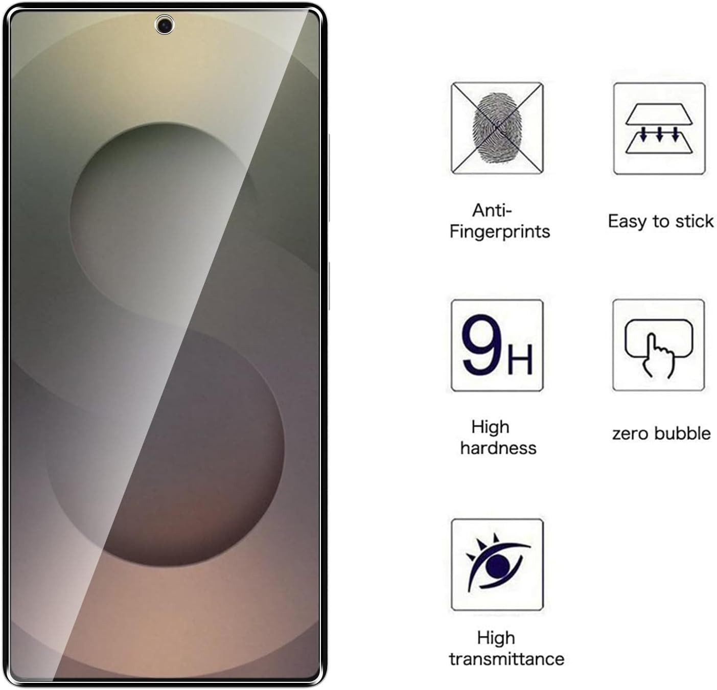 MSM Displayschutzglas 2X 6D Schutzglas für Samsung Galaxy S25 Ultra Panzerfolie EASY INSTALL