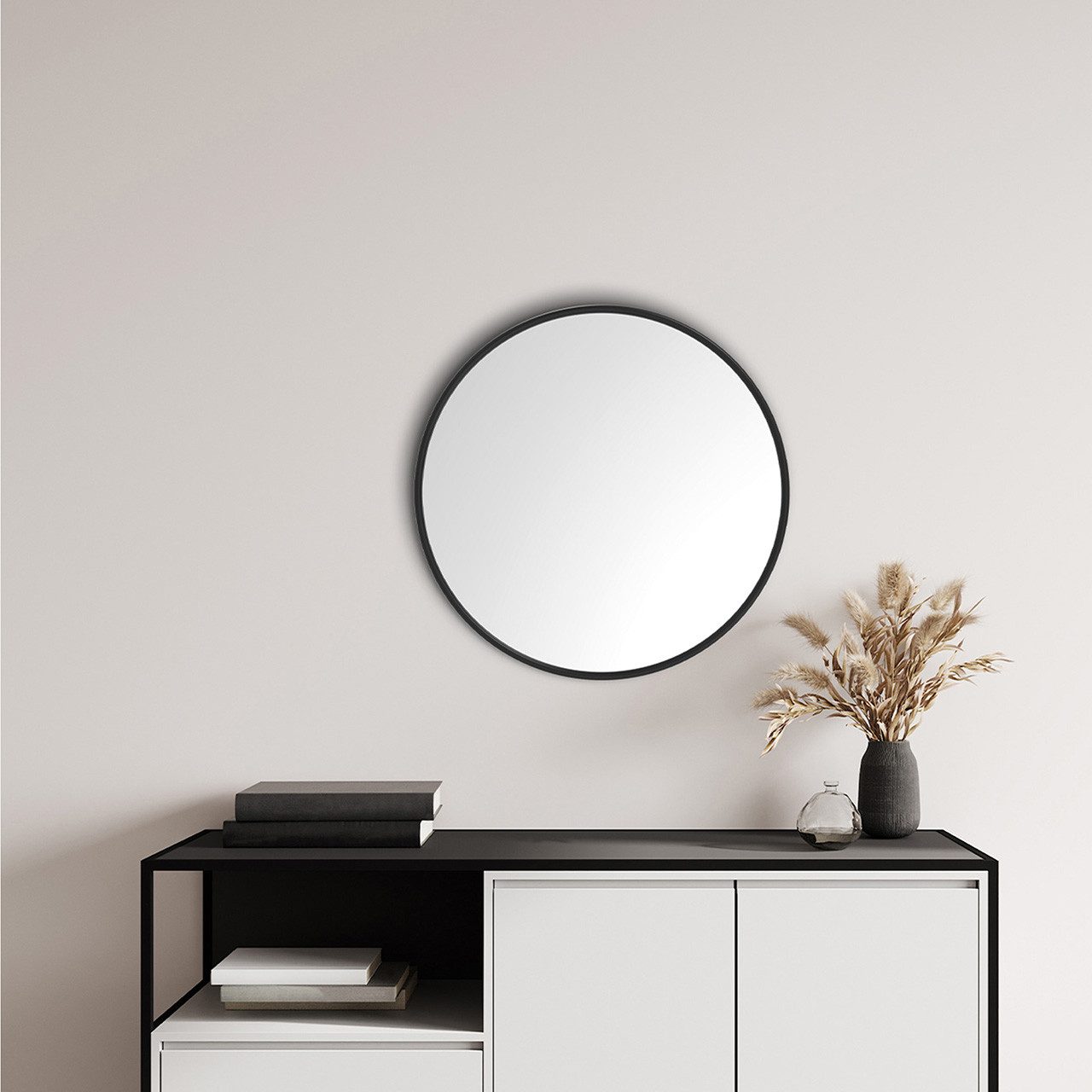ArtUniverse Wandspiegel Rund II Gerahmt 60 cm (1-St)