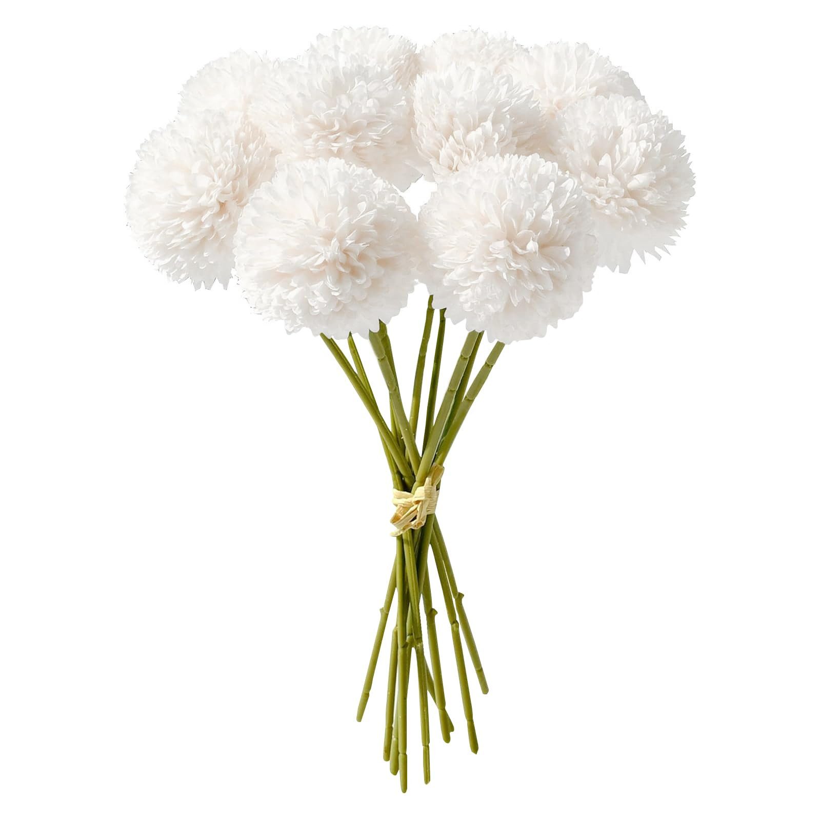 Kunstblume 8 Stück Kunstblumen Künstliche Blumen Deko für Hochzeits Vase, FOUORTUNATE-BEE