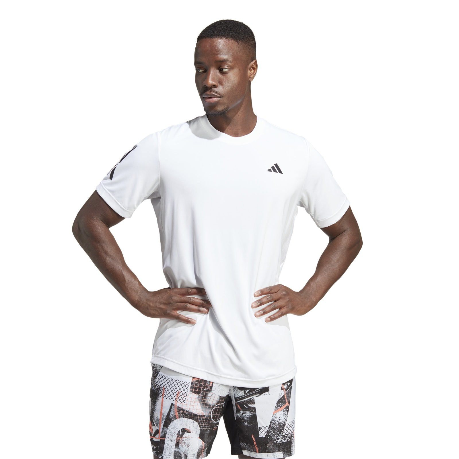 adidas Performance T-Shirt Club 3-Streifen weiss günstig online kaufen