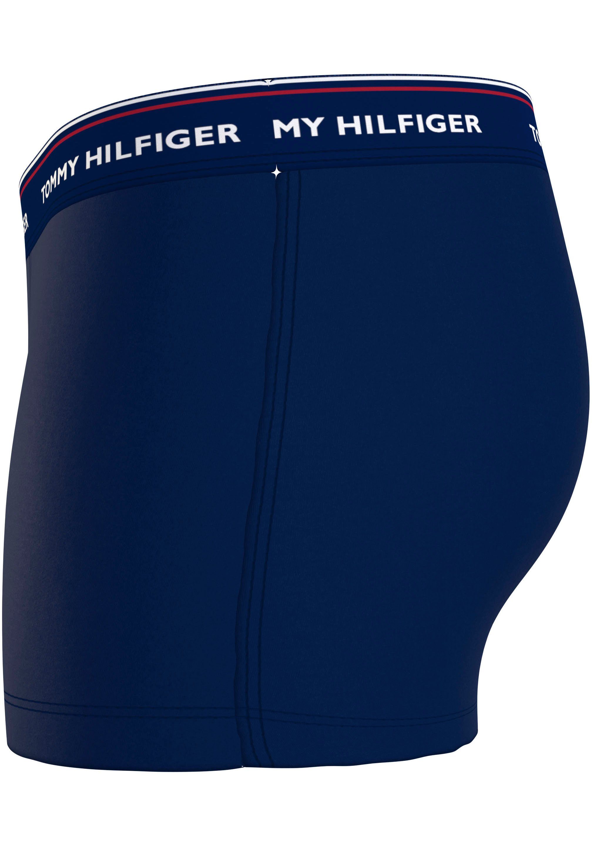 Größen Ash/Rouge PACK BT Ds 3 Hilfiger (Packung, in Sky/Dark WB 3er-Pack) TRUNK Tommy Trunk 3-St., großen Underwear