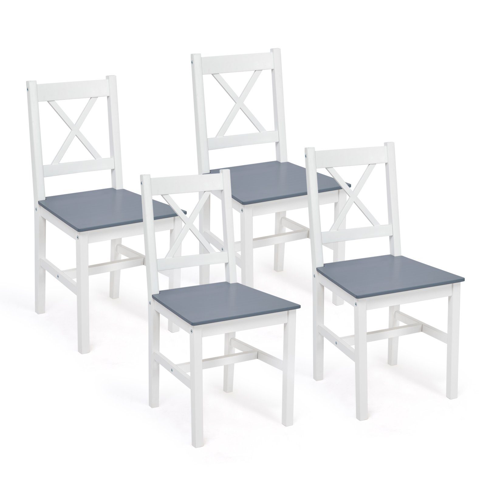 Mondeer Stühle 4 und Dunkelblau 1 Tisch, 3-tlg), Essgruppe (Set, Marineblau