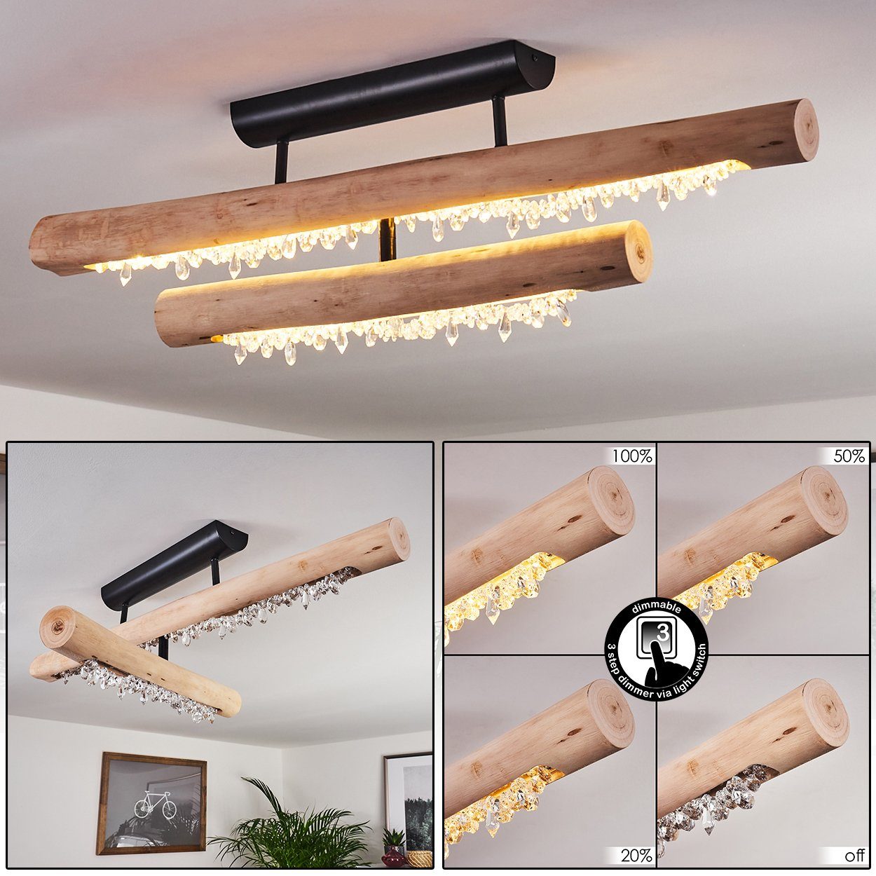 hofstein Deckenleuchte »Lipusa« Deckenlampe aus Metall günstig online kaufen
