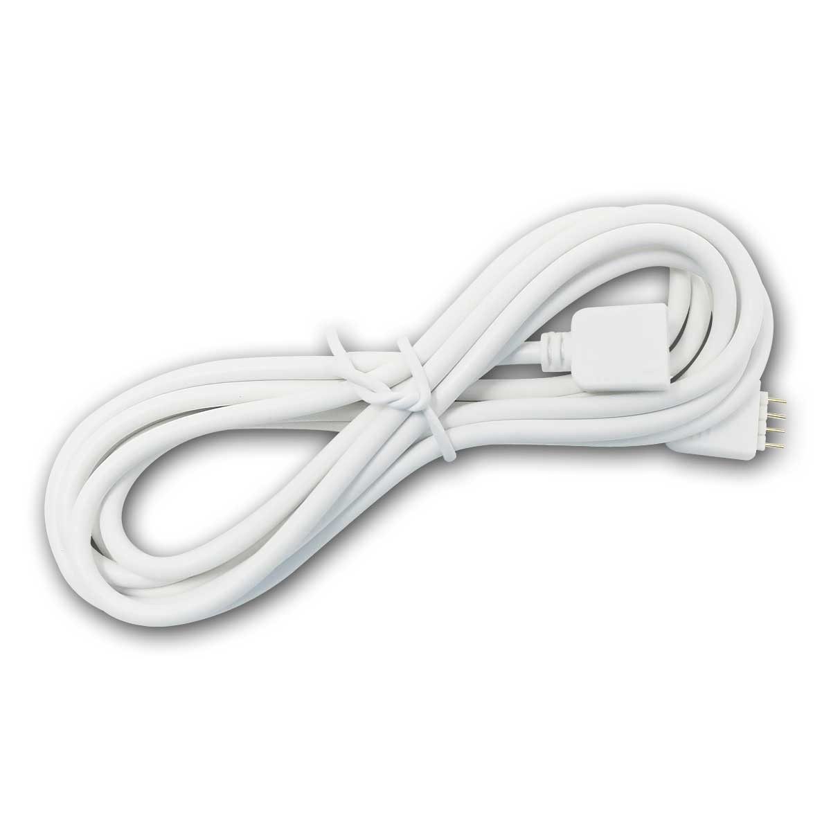 world-trading-net DIN-Stecker RGB Verlängerungskabel 4-Pin, 2m, weiß
