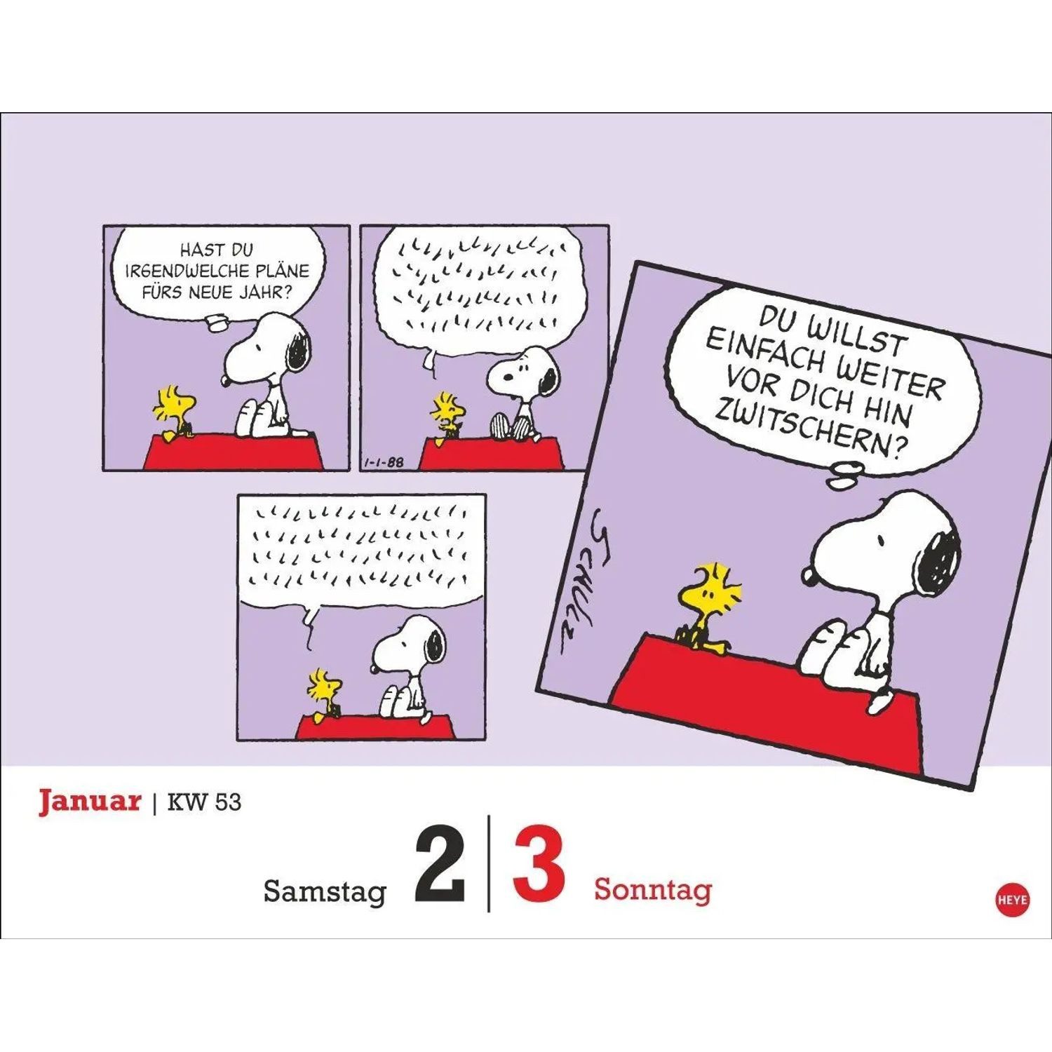 HEYE Abreißkalender Peanuts Tagesabreißkalender 2027