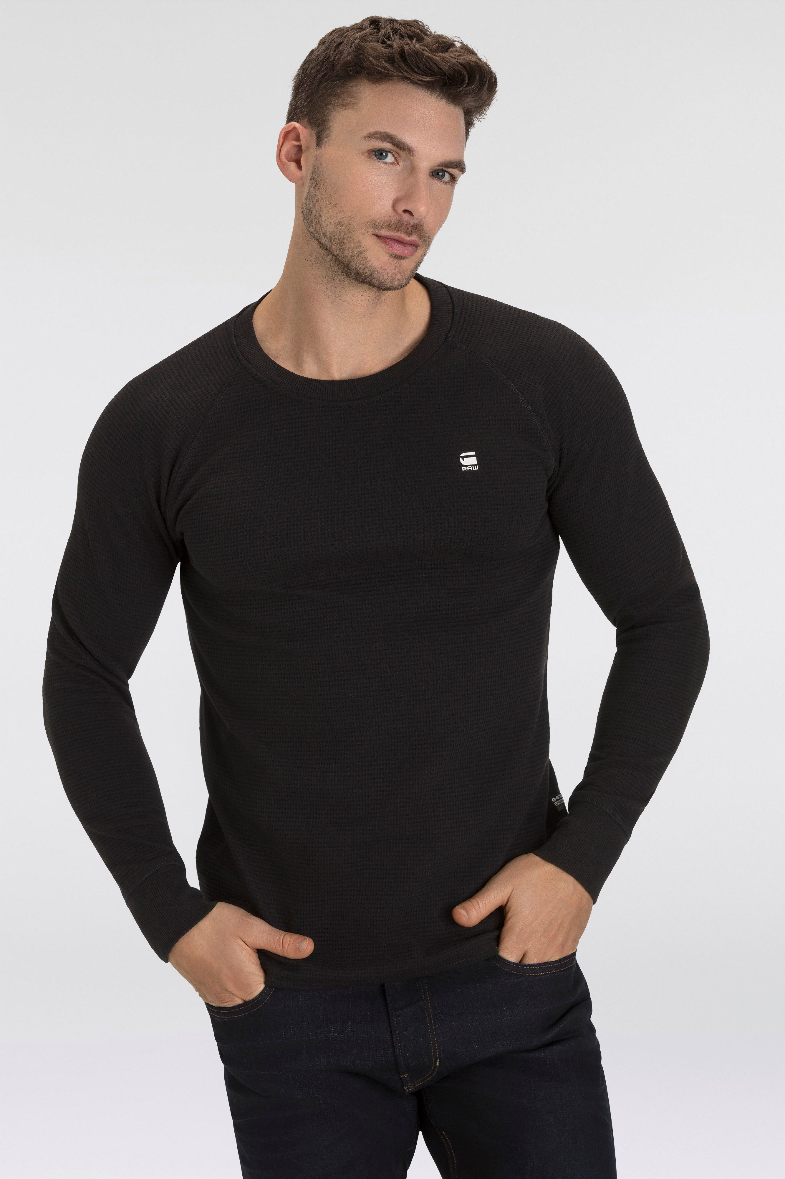 G-STAR Sweater Jirgi mit Label-Detail auf günstig online kaufen