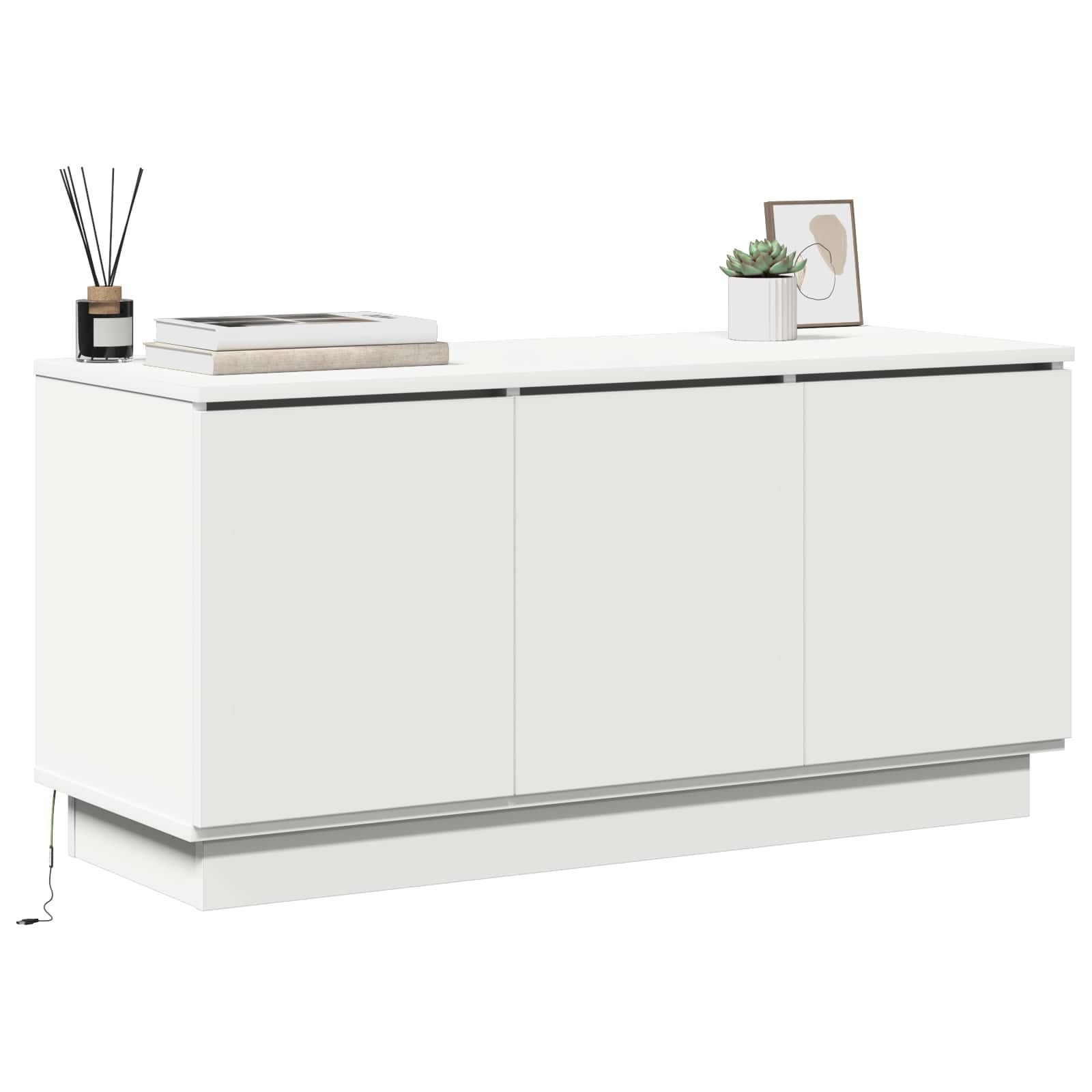 vidaXL TV-Schrank TV-Schränk 100 x 38 x 49 cm Weiß Holzwerkstoff (1-St)