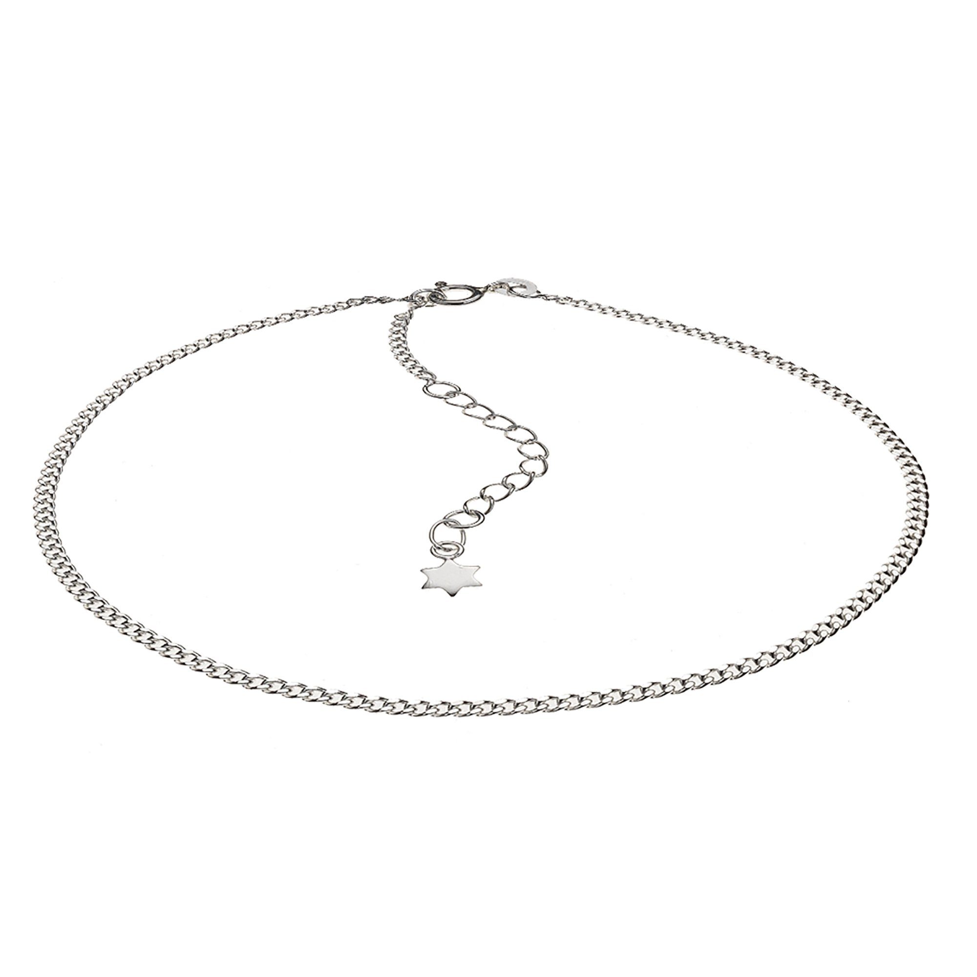 Zeeme Fußkette 925 Silber Stern Motiv