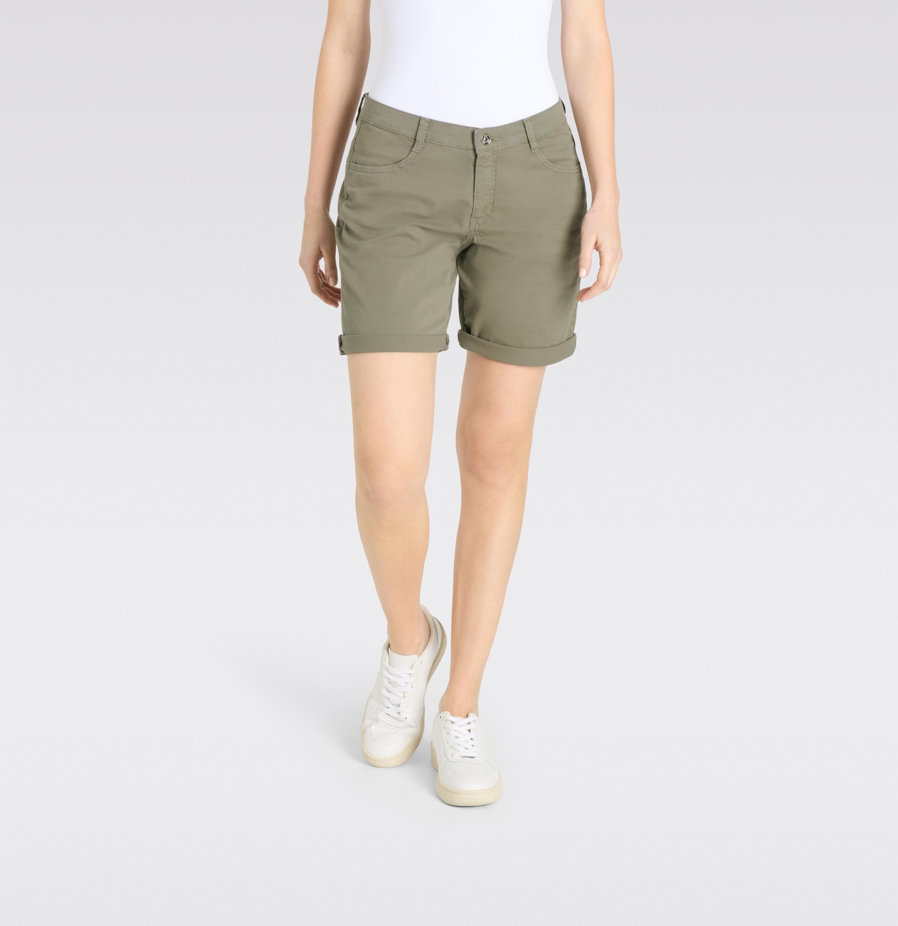 Stretch-Jeans MAC SHORTY garden olive PPT 2387-00-0415 686R - ULTRALIGHT DENIM