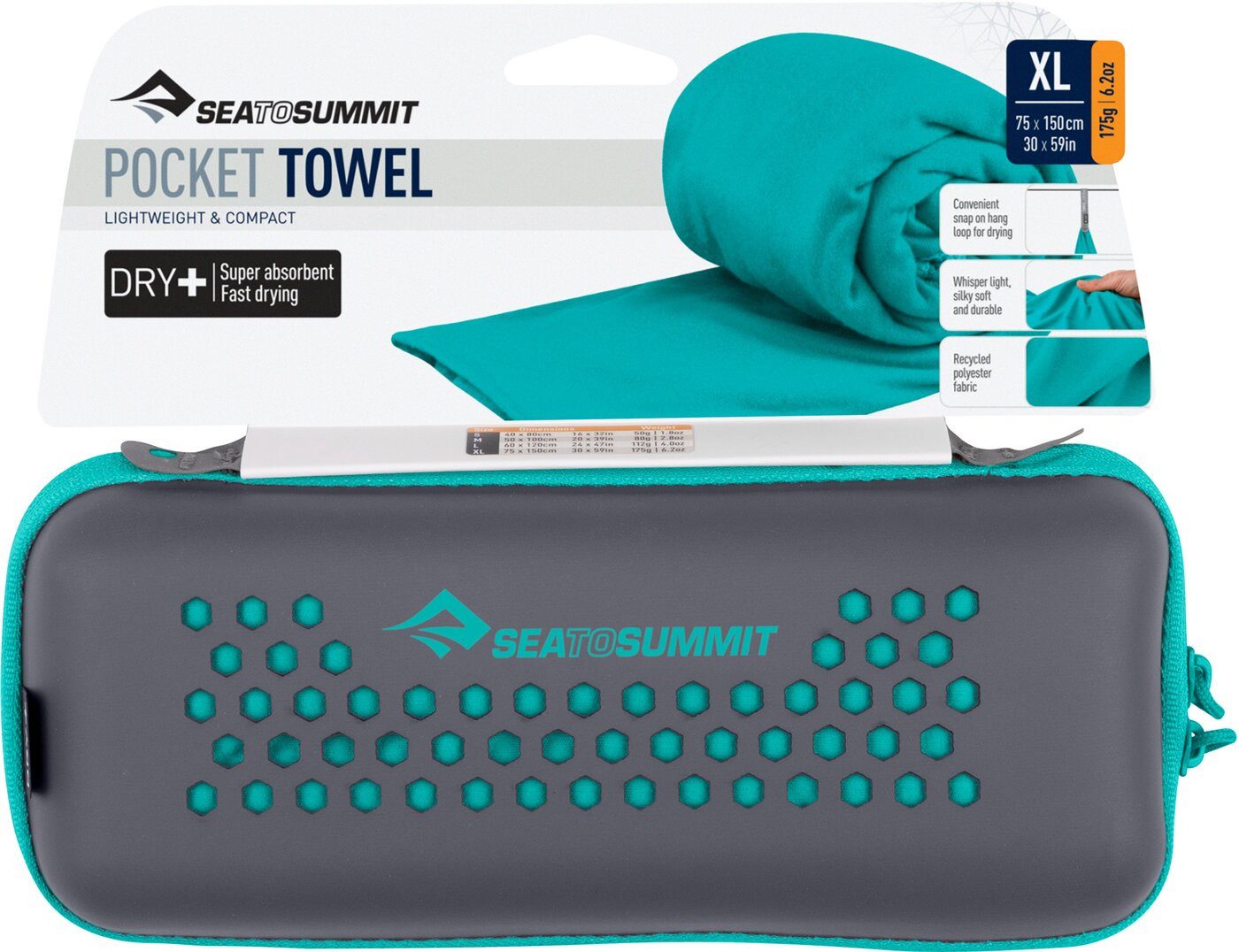sea to summit Sporthandtuch Pocket Towel Baltic