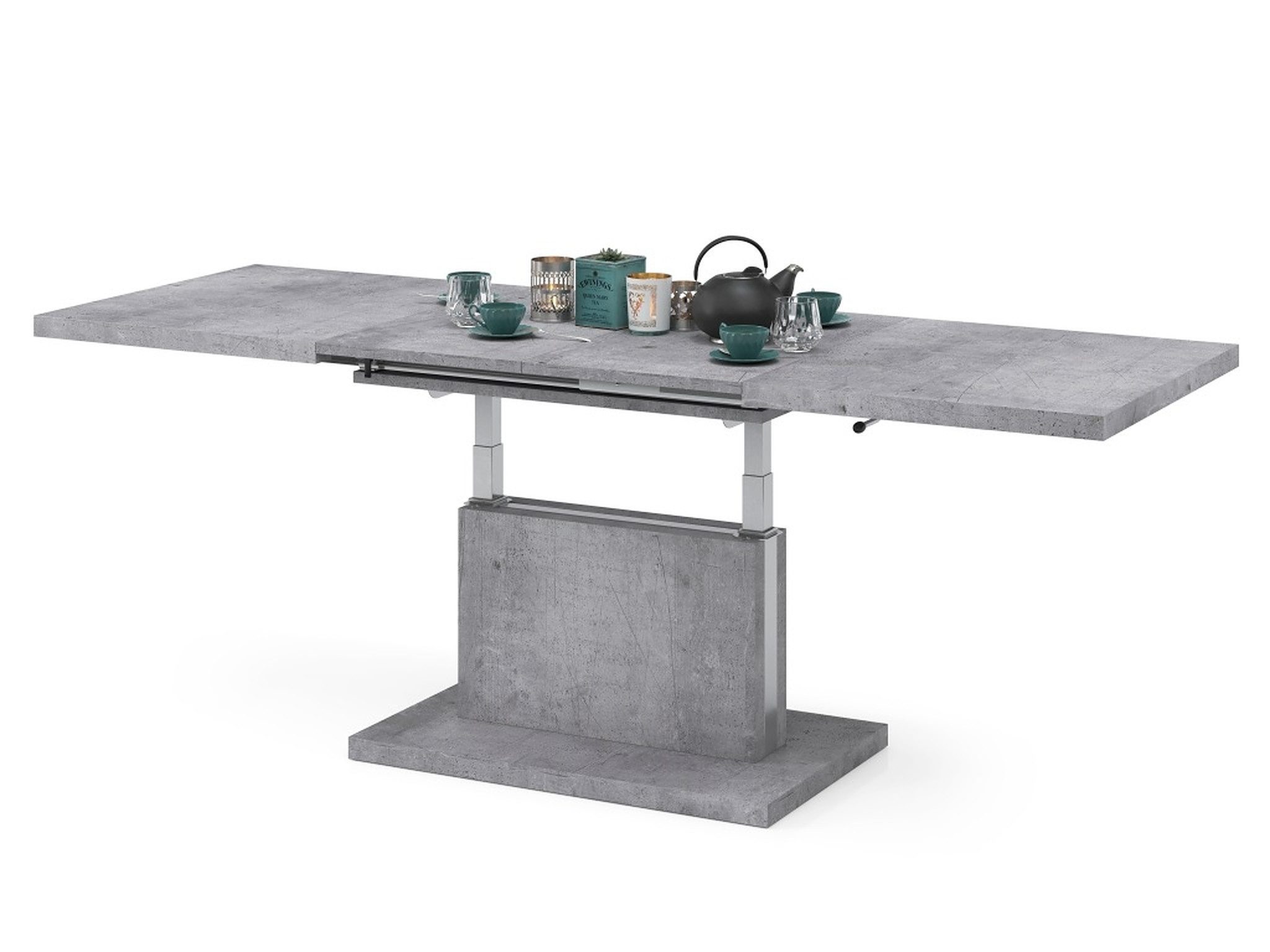 Mazzoni Couchtisch Aston Beton Betonoptik stufenlos günstig online kaufen