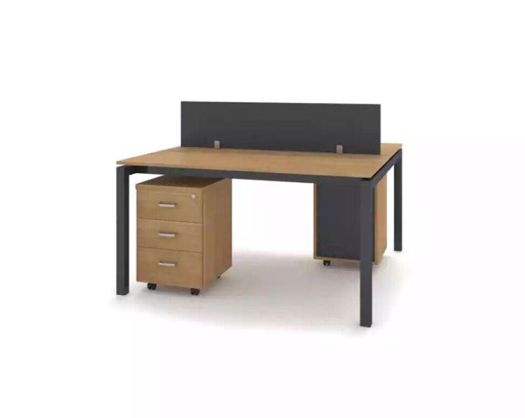 JVmoebel Schreibtisch Büromöbel Set Zweier Schreibtisch Arbeitszimmer Tische Möbel (1-St), Made in Europa