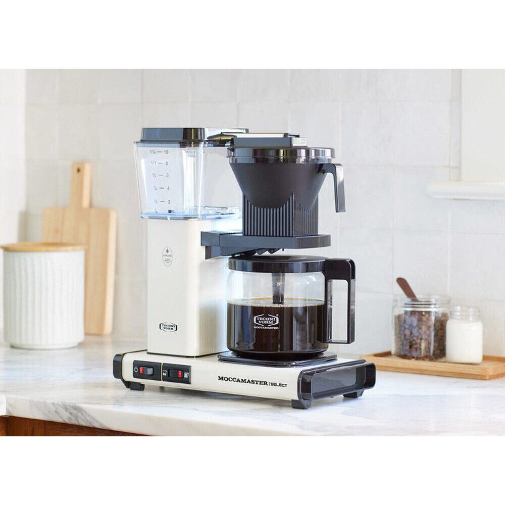 Moccamaster Kaffeebereiter, Kaffeemaschine, 1,25 l, Kunststoff, Weiß – Bild 4 von 4