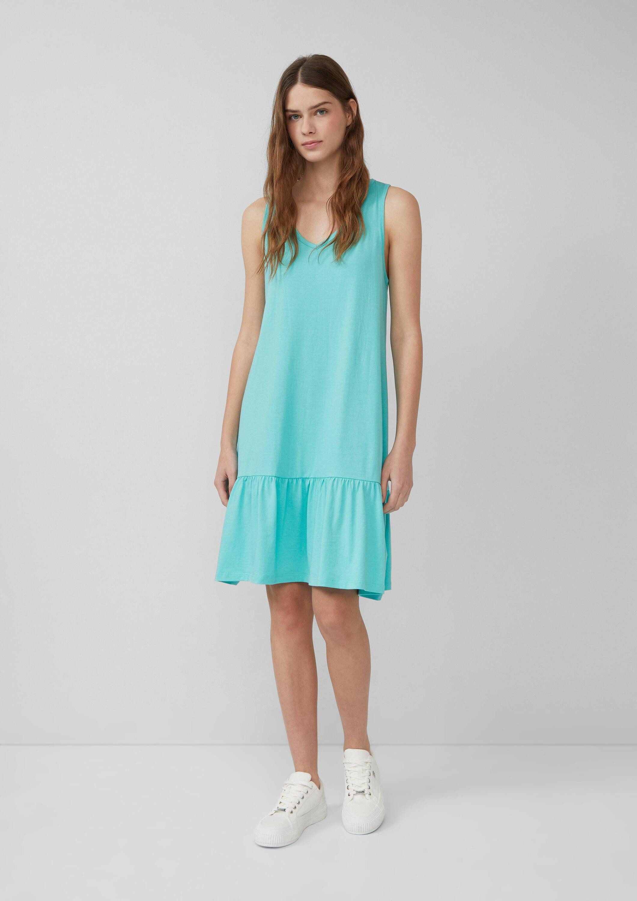 s.Oliver Minikleid Kleid Kurzes Jersey-Kleid mit Schleifendetail am Rücken