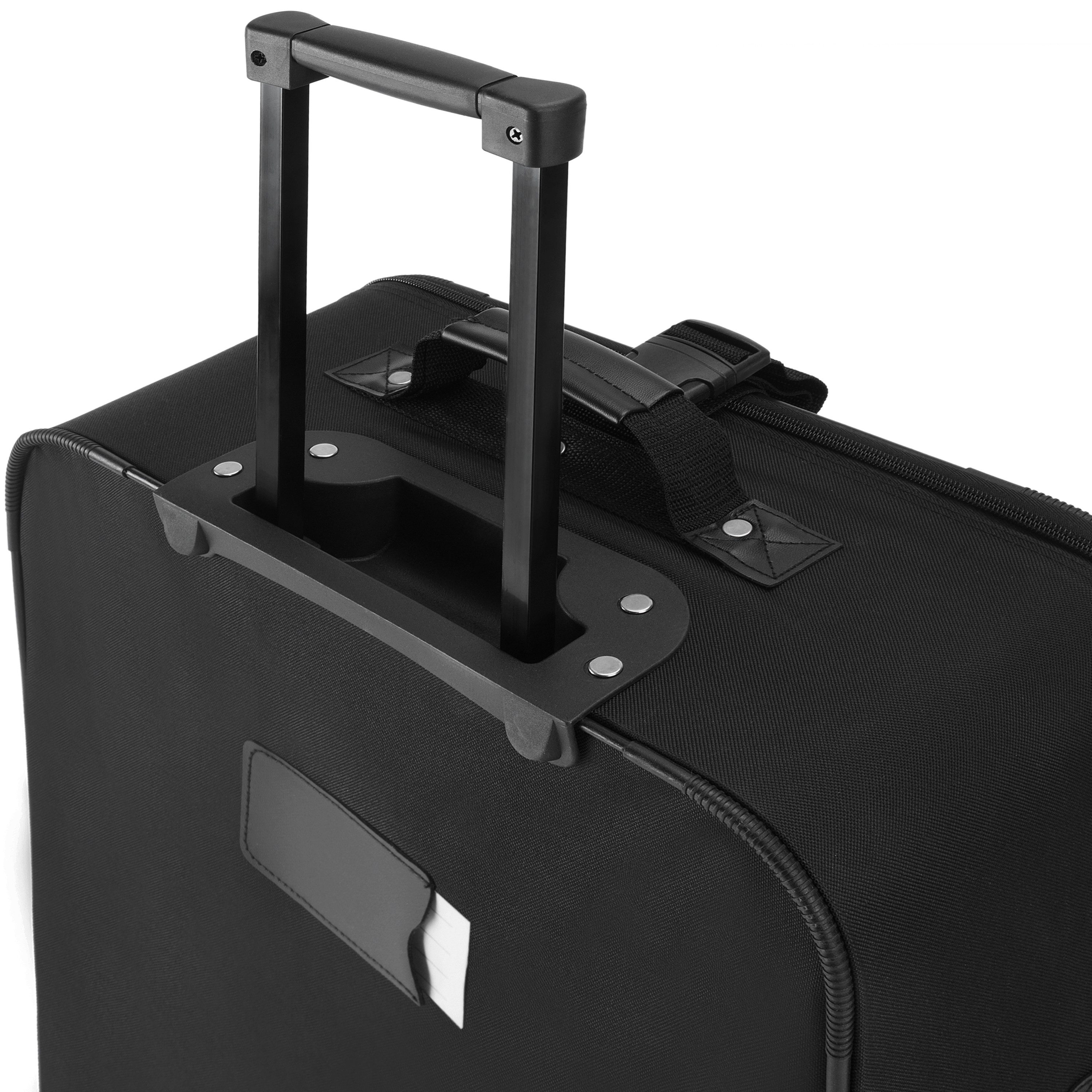 monzana Trolley, 2 Rollen, mit Netzfach Teleskopgriff Reisetasche Rollen Koffer Weichschale