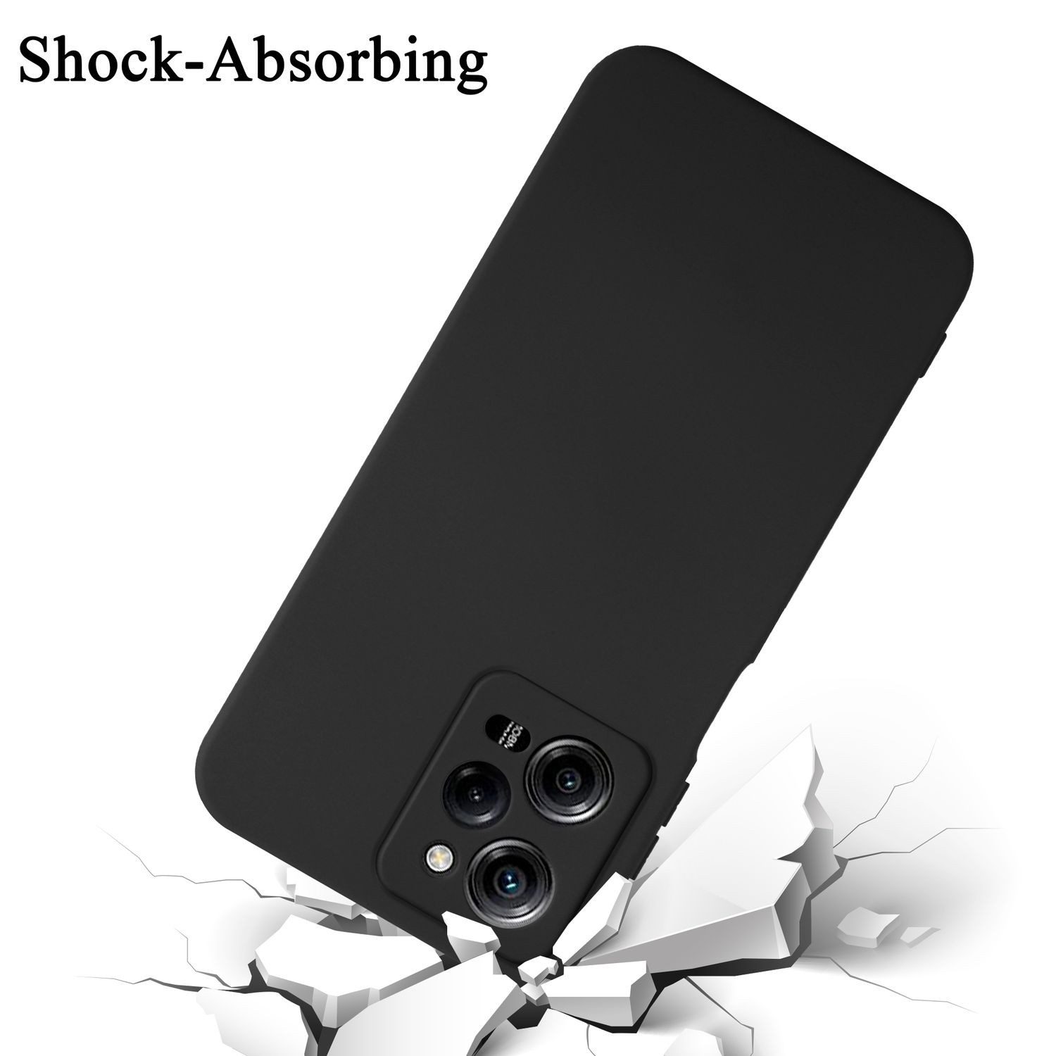 Cadorabo Handyhülle für Xiaomi Poco X5 Pro 5G Hülle Xiaomi Poco X5 Pro 5G, Flexible Hülle TPU Silikon Schutzhülle Back Cover Case
