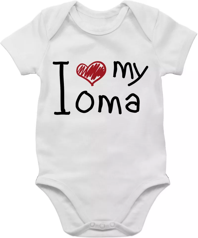 Shirtracer Shirtbody I love my Oma Oma Großmutter