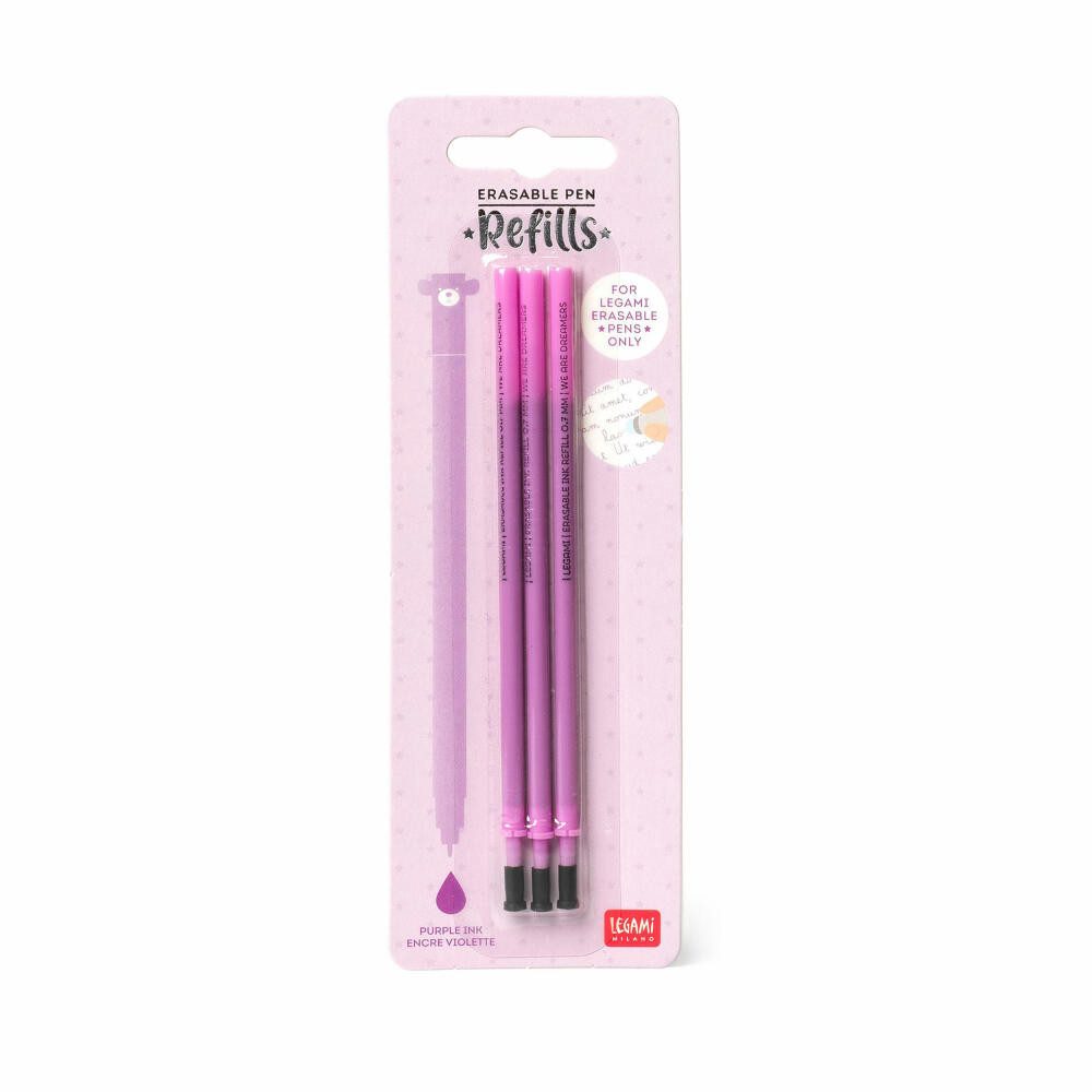 Legami Gelschreiber Erasable Pen Refills Purple 3er Set