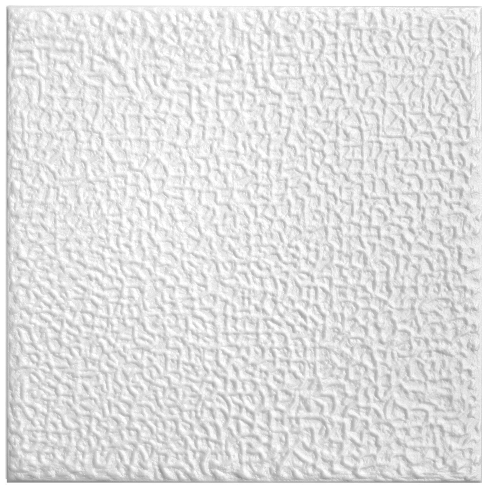 Hexim Wanddekoobjekt NR.09 (Deckenplatten aus Styropor XPS - (2QM Sparpaket 50x50cm) weiße Dekorplatten leicht & formfest Styroporplatten Paneele Deckenverkleidung)