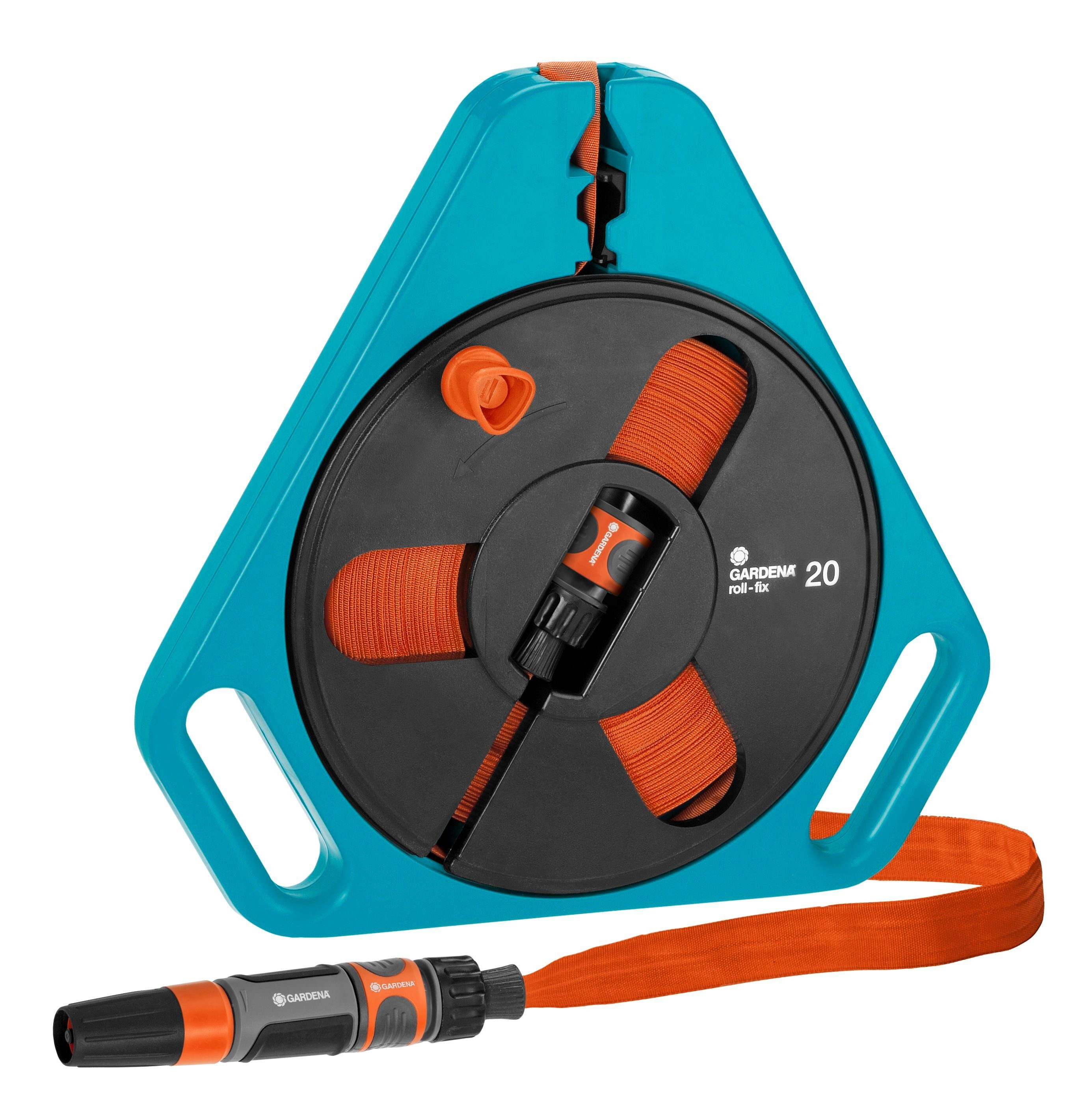 Gartenschlauch Classic Roll-fix-Flachschlauch 15m mit Kassette