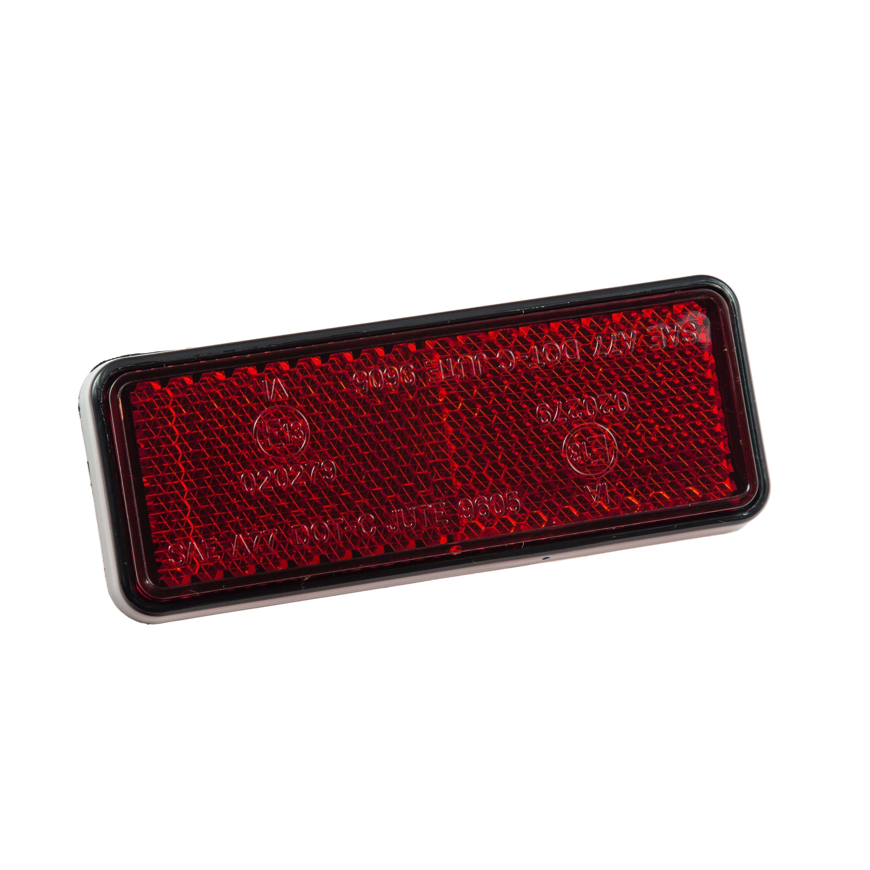 Katzenauge Rückstrahler mit Gewindebolzen M5 85 x 30 mm Reflektor