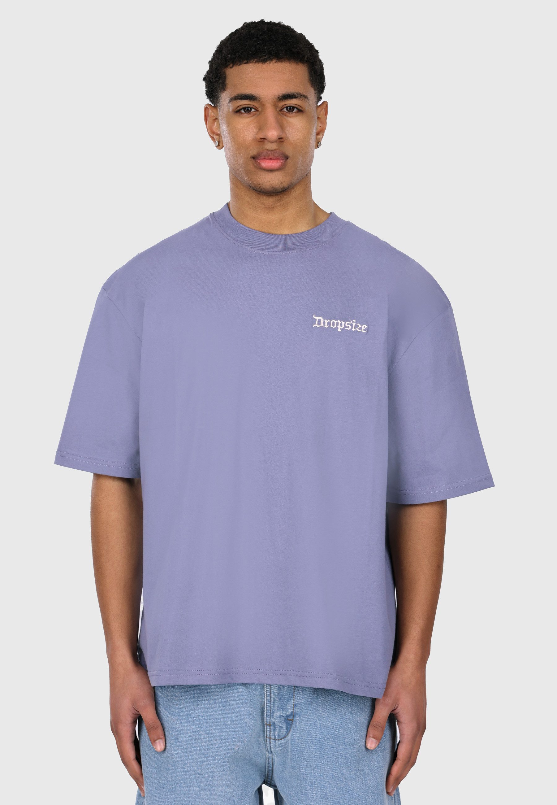 Dropsize T-Shirt Dropsize HEAVY OVERSIZE BIG LOGO T-SHIRT (1-tlg)