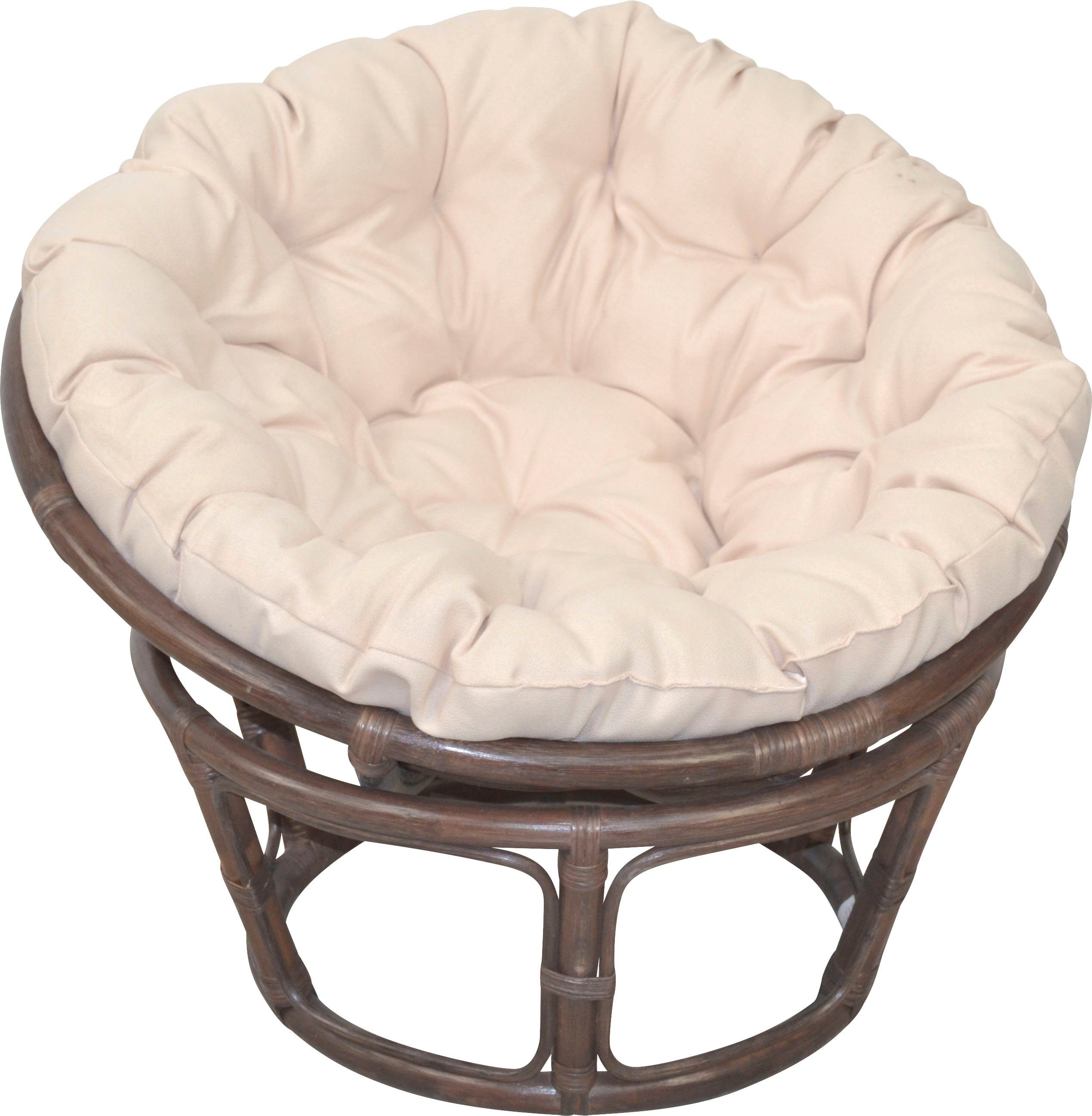 Home affaire Rattanstuhl Papasansessel, TOPSELLER!, aus geflochtenem Rattan günstig online kaufen