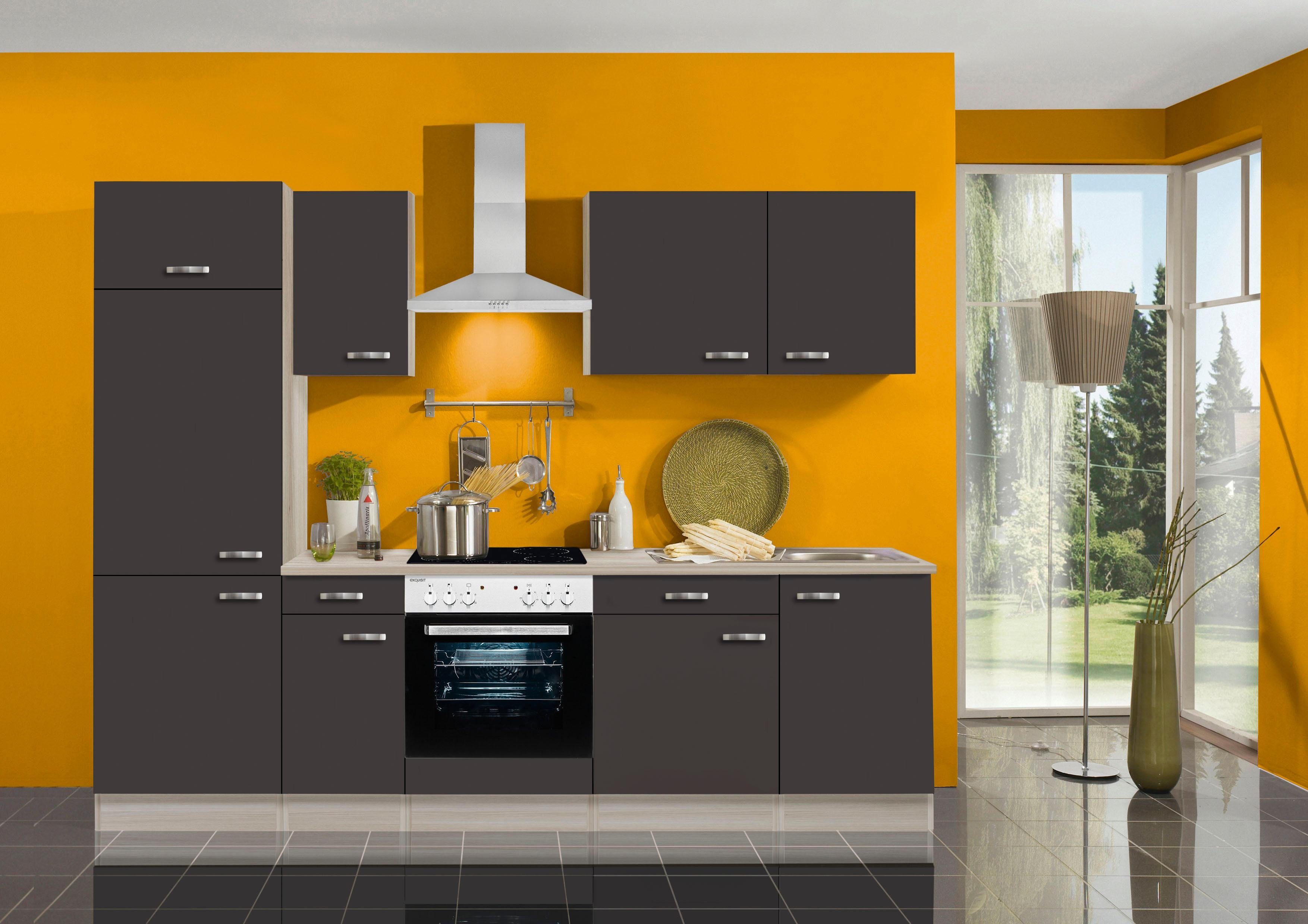 OPTIFIT Küchenzeile Faro, mit E-Geräten, Breite 270 cm, Türanschlag rechts  oder links möglich
