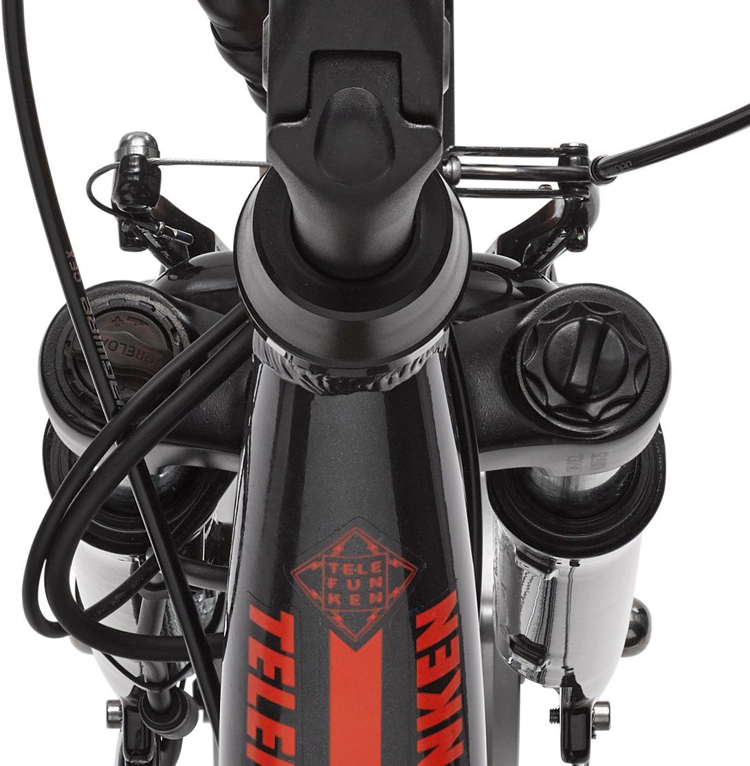 Telefunken E-Bike RC657 Multitalent, Frontmotor, Gang 468 Schaltwerk, mit Einkaufs-Fahrradkorb Wh Shimano 7 abnehmbarem Batterie, Nabenschaltung, Nexus