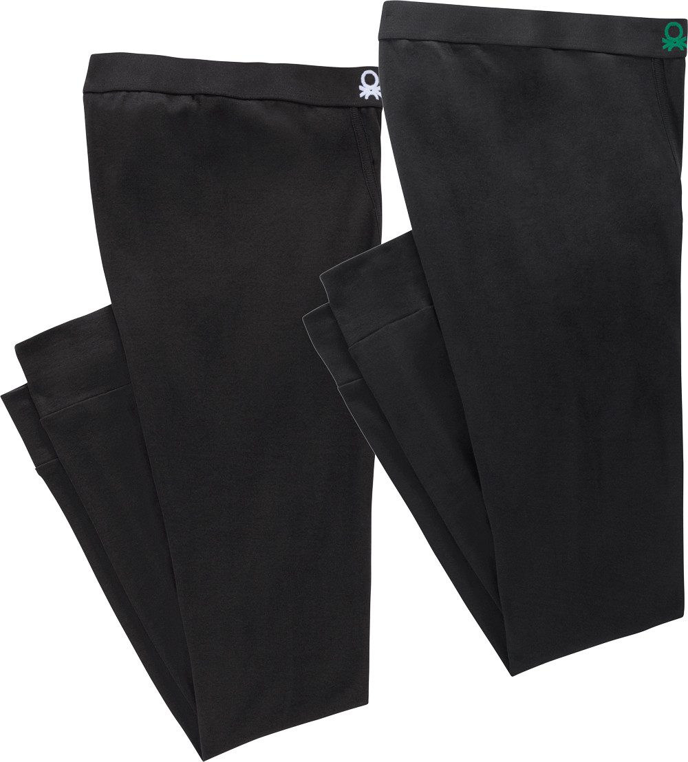 United Colors of Benetton Lange Unterhose (Set, 2er-Pack) Elastischer Komfortbund und seitliche Naht für angenehmes Tragegefühl