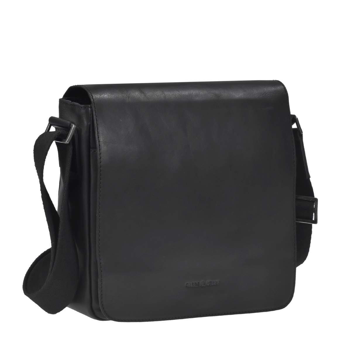 Messengerbag, 26x23cm, Schultertasche Black, Damen Pure Greenburry Herren Umhängetasche