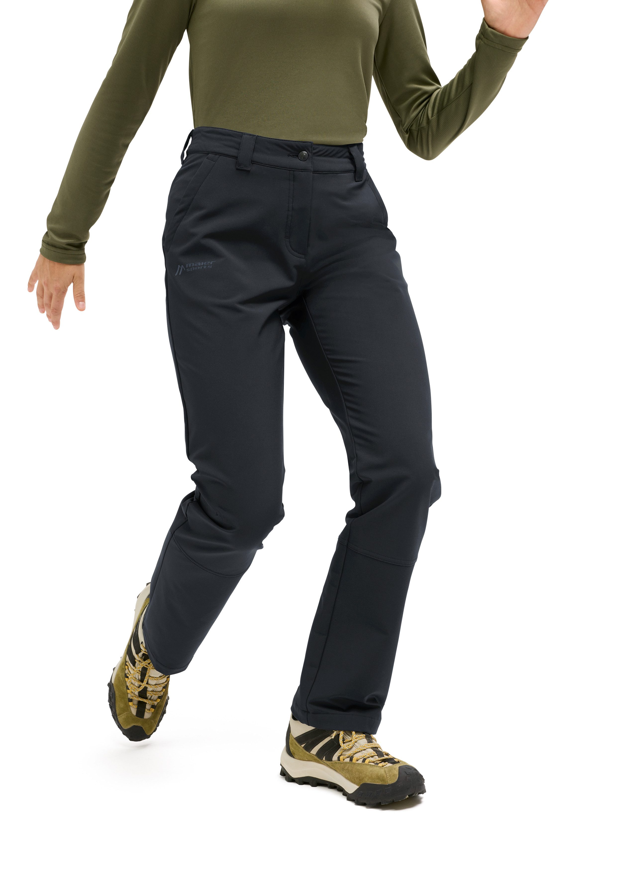 Maier Sports Outdoorhose DA-HOSE EL. ESSENTIAL FLEX W sportlicher Stil, für aktive Einsätze, aus Polyester und Elasthan