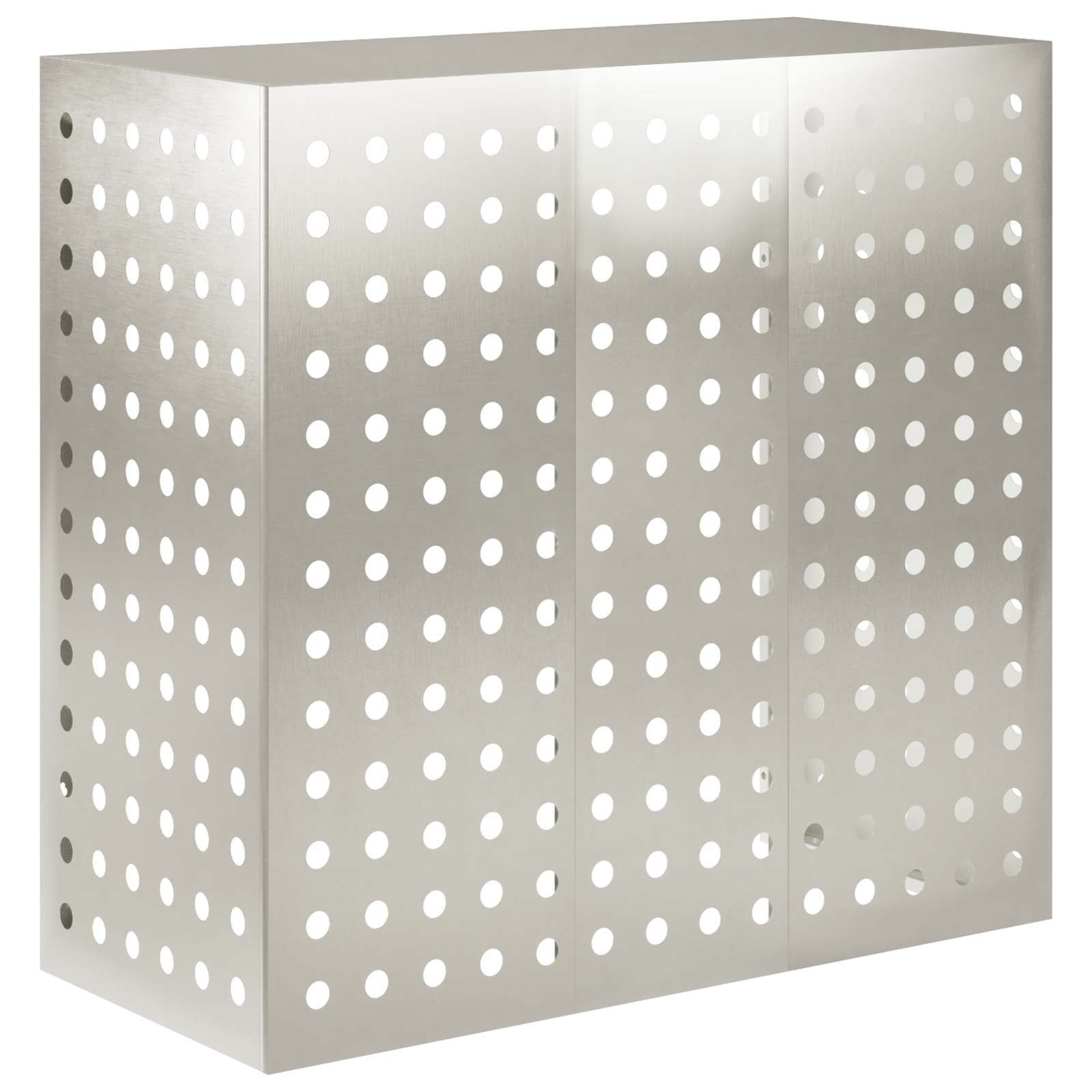 vidaXL Wärmepumpen-Verkleidung 110 x 50 x 105 cm Abdeckung Verkleidung Klimaanlage Silber 110x50x105