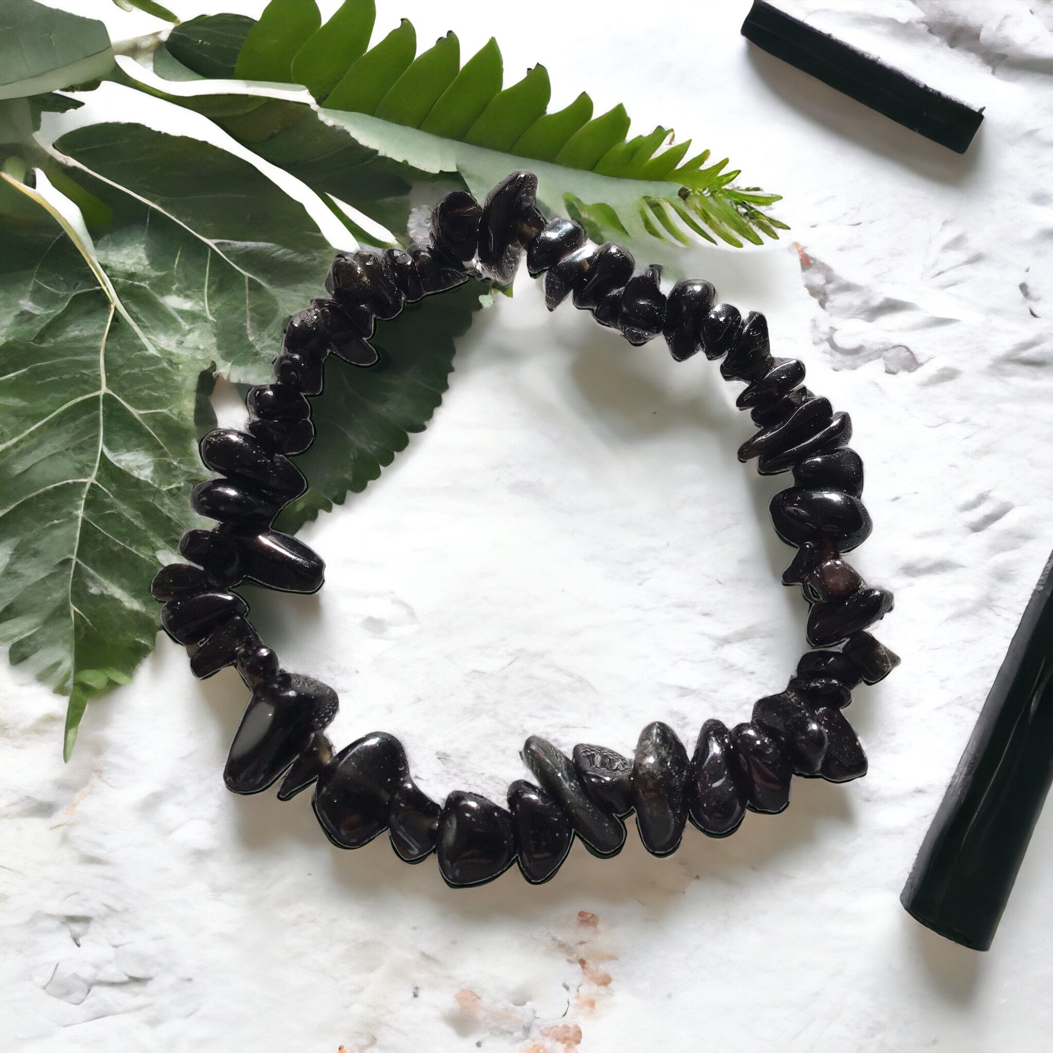 Steinfixx® Armband Turmalin (Schörl) Splitterarmband - Brasilien - starker günstig online kaufen