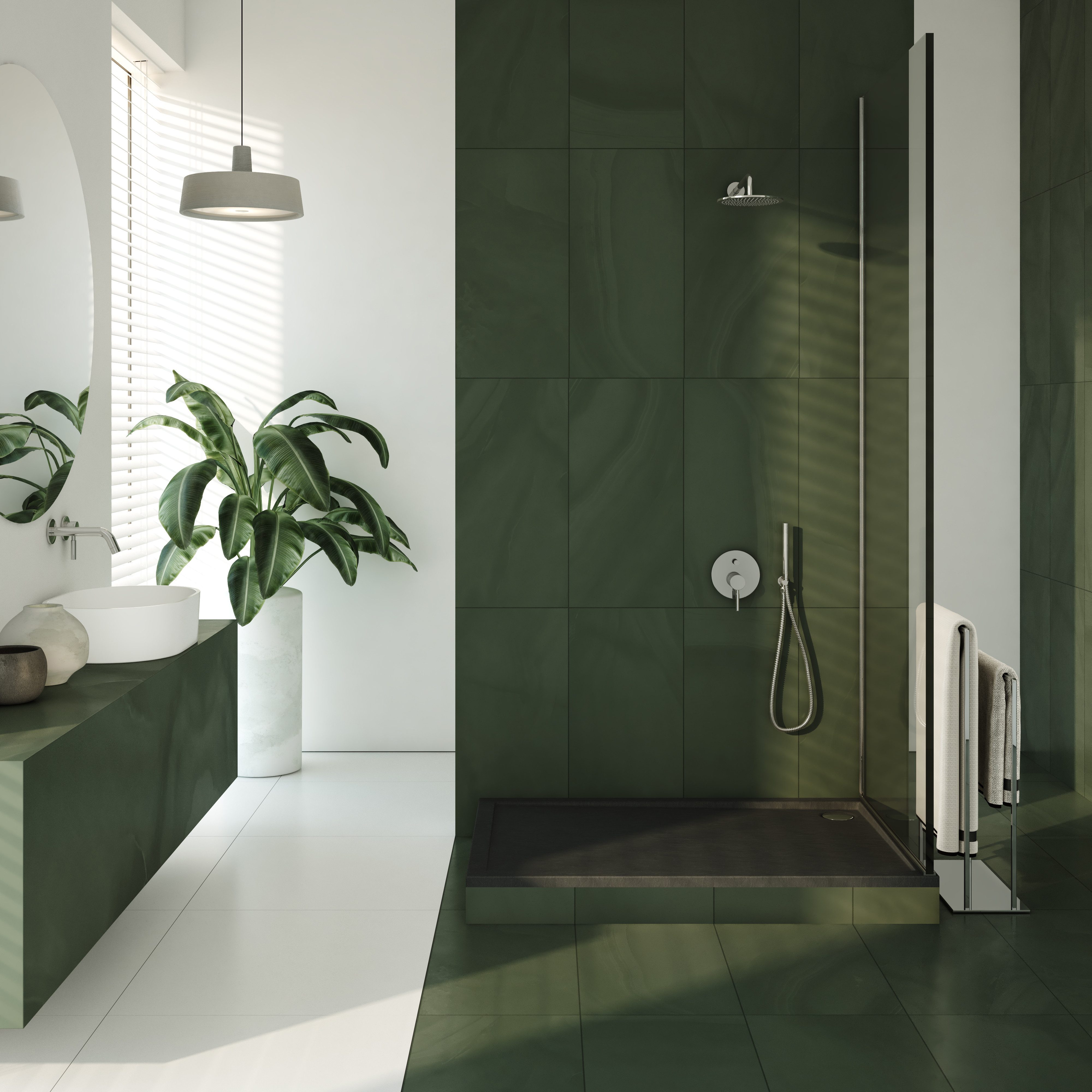 Aquabad® Duschwanne BASIC Black Stone, Rechteck, günstig online kaufen