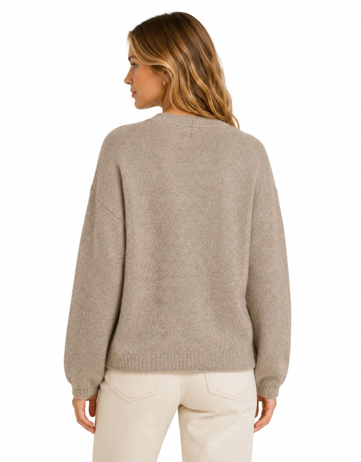 Vila V-Ausschnitt-Pullover VIMARLEY L/S V-NECK KNIT PULLOVER